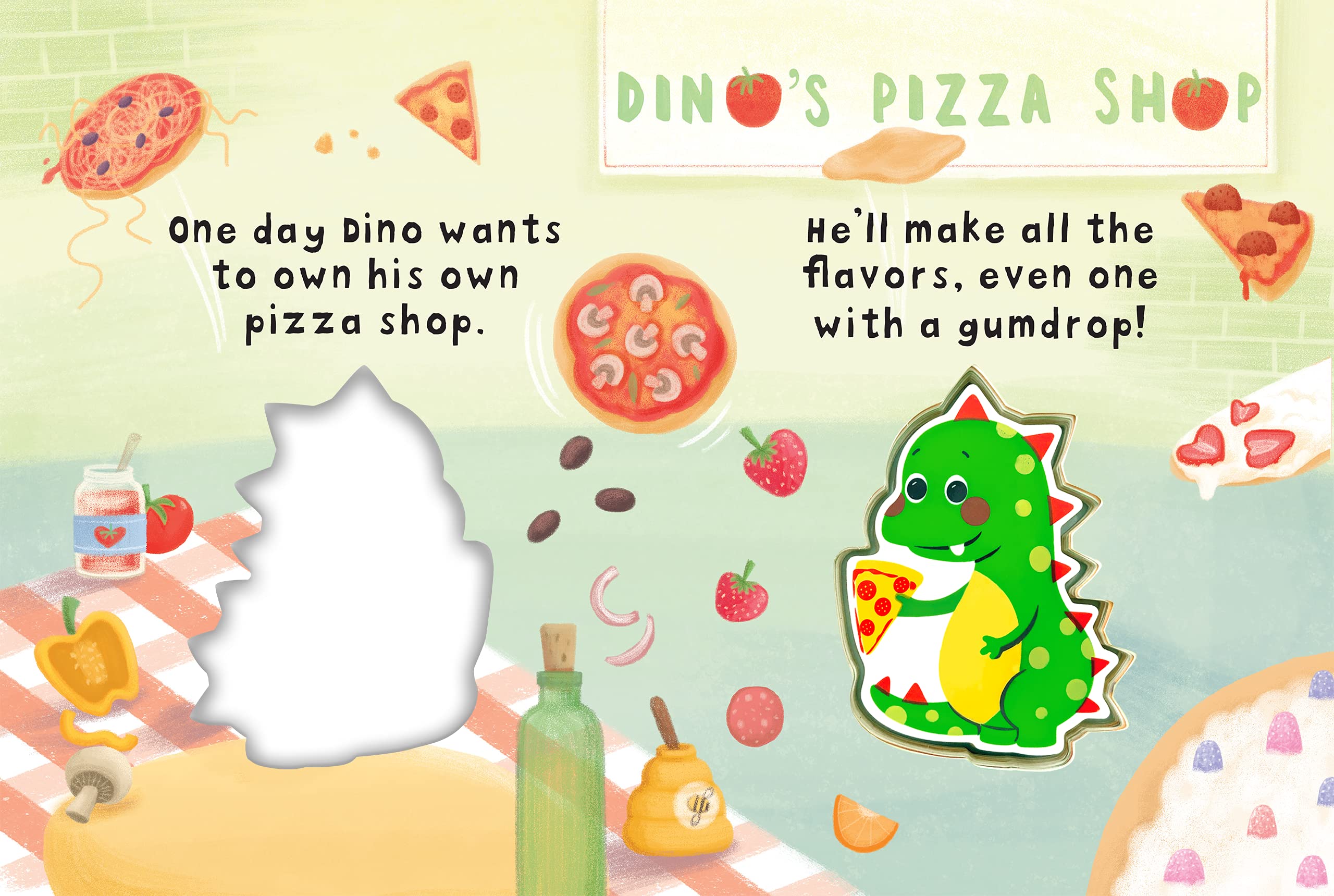 Dino Loves Pizza - Interactive Children's Board Book with Touch & Squeak Features - Soft Squishy & Squeaky Sensory Toy for Toddlers - Perfect for Bedtime Stories, Early Learning & Sensory Play