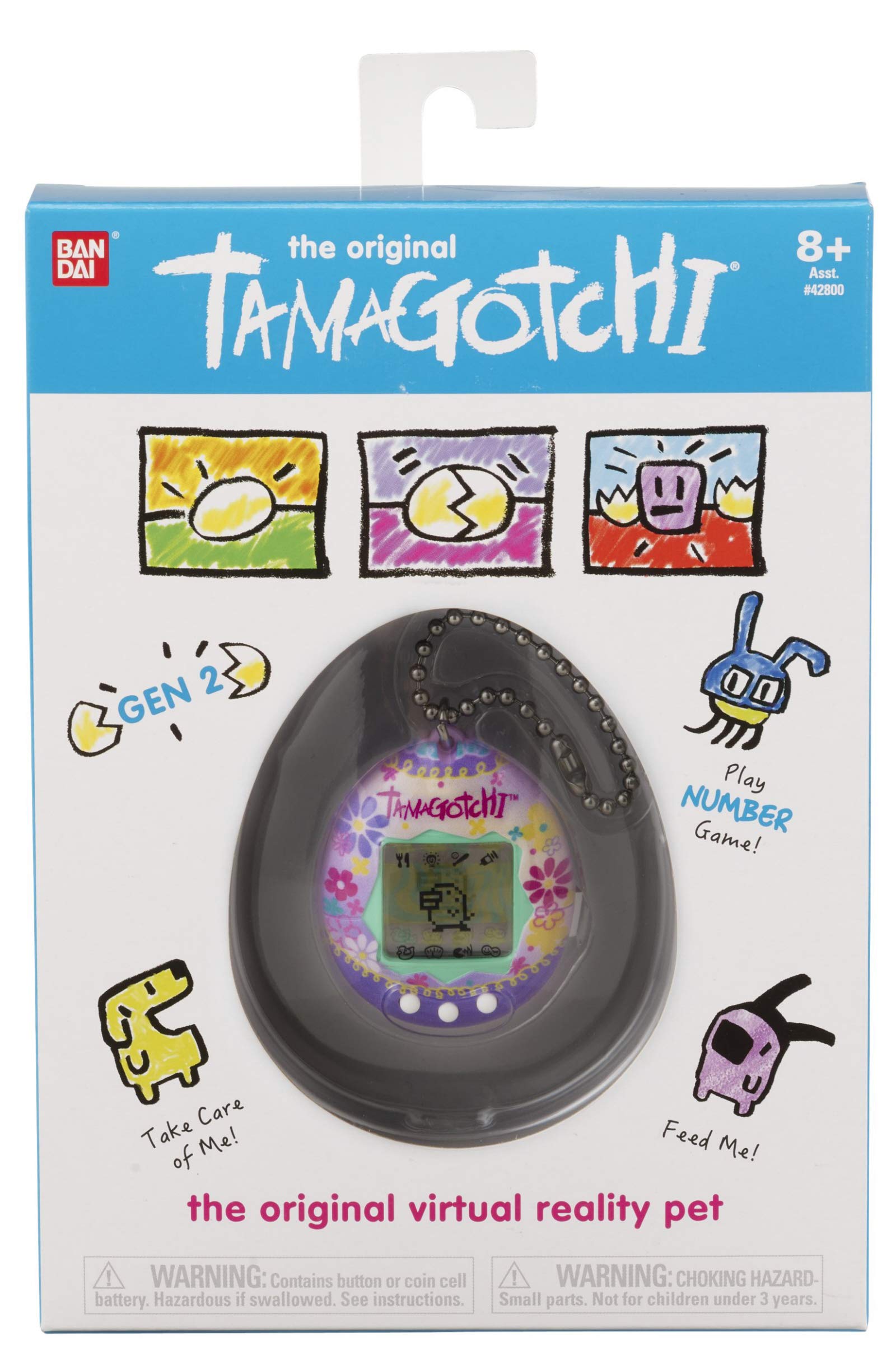 Original Tamagotchi Virtual Pet by Bandai America - Interactive Digital Toy for Kids & Adults - Perfect for Stress Relief, Nostalgic Fun & On-the-Go Entertainment