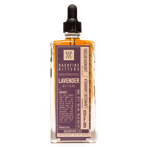 Dashfire Lavender Bitters 100ml - Premium Cocktail Bitters for Mixology, Craft Cocktails & Home Bartending - Perfect for Old Fashioned, Manhattan & Gin Drinks