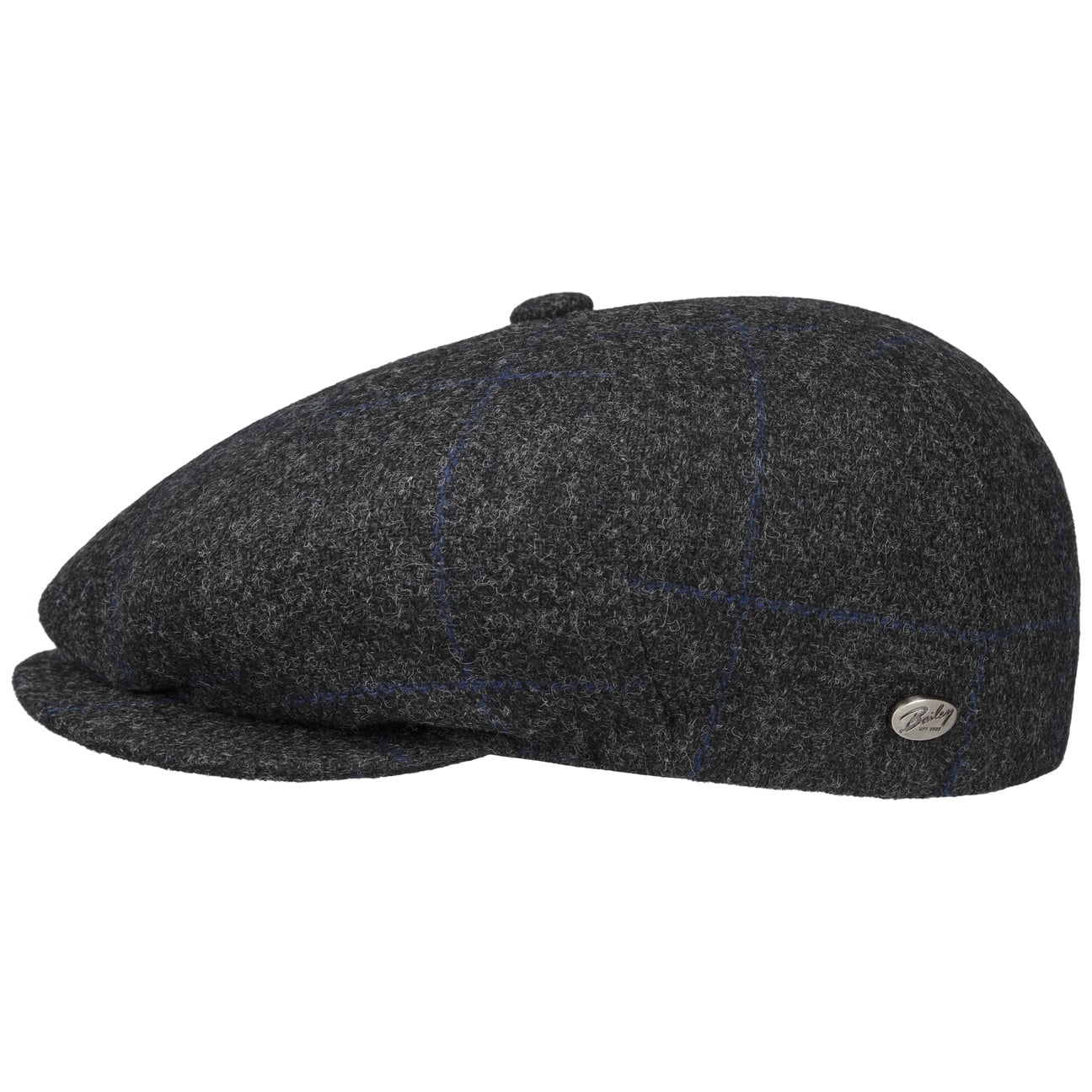 Bailey 1922 Galvin Windowpane Flat Cap for Men - Classic Wool Newsboy Hat for Casual Wear, Outdoor Activities & Vintage Style Fashion