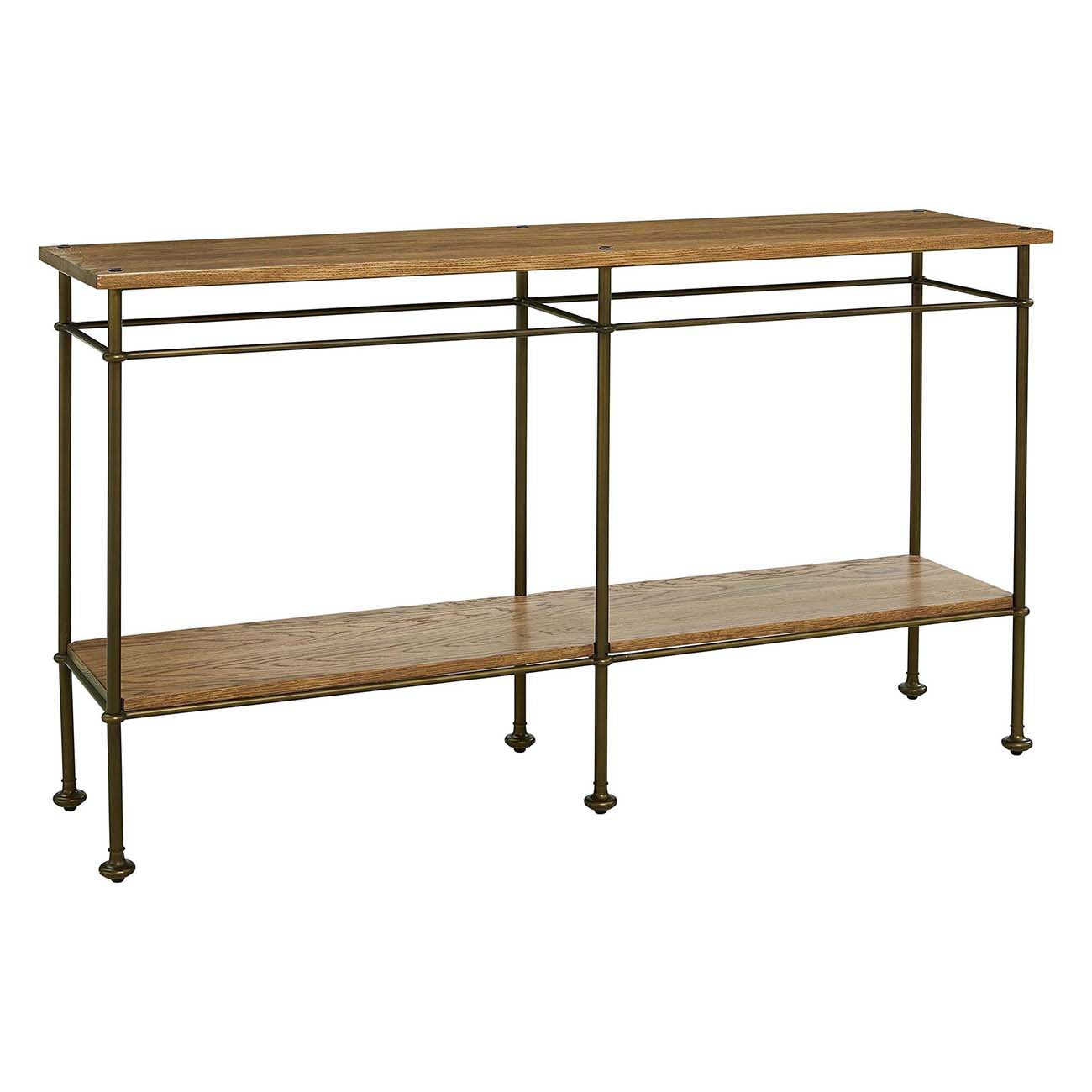 St. Lawrence Metal Console Table - Rustic Industrial Entryway Table for Hallway, Living Room & Bedroom Decor