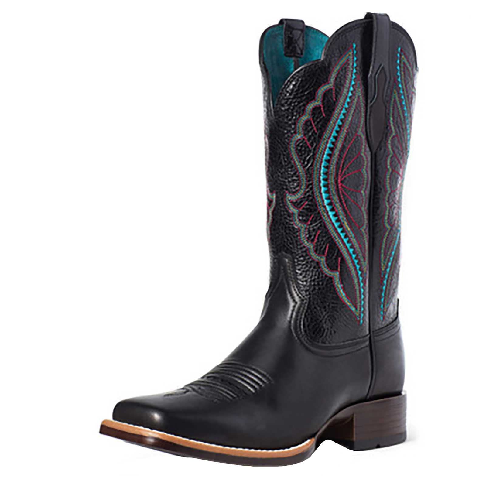 Stylish Women's Western Cowboy Boots - Mid Heel Square Toe Waterproof Mid Calf Platform Boots for Country Dancing, Rodeo & Everyday Fashion