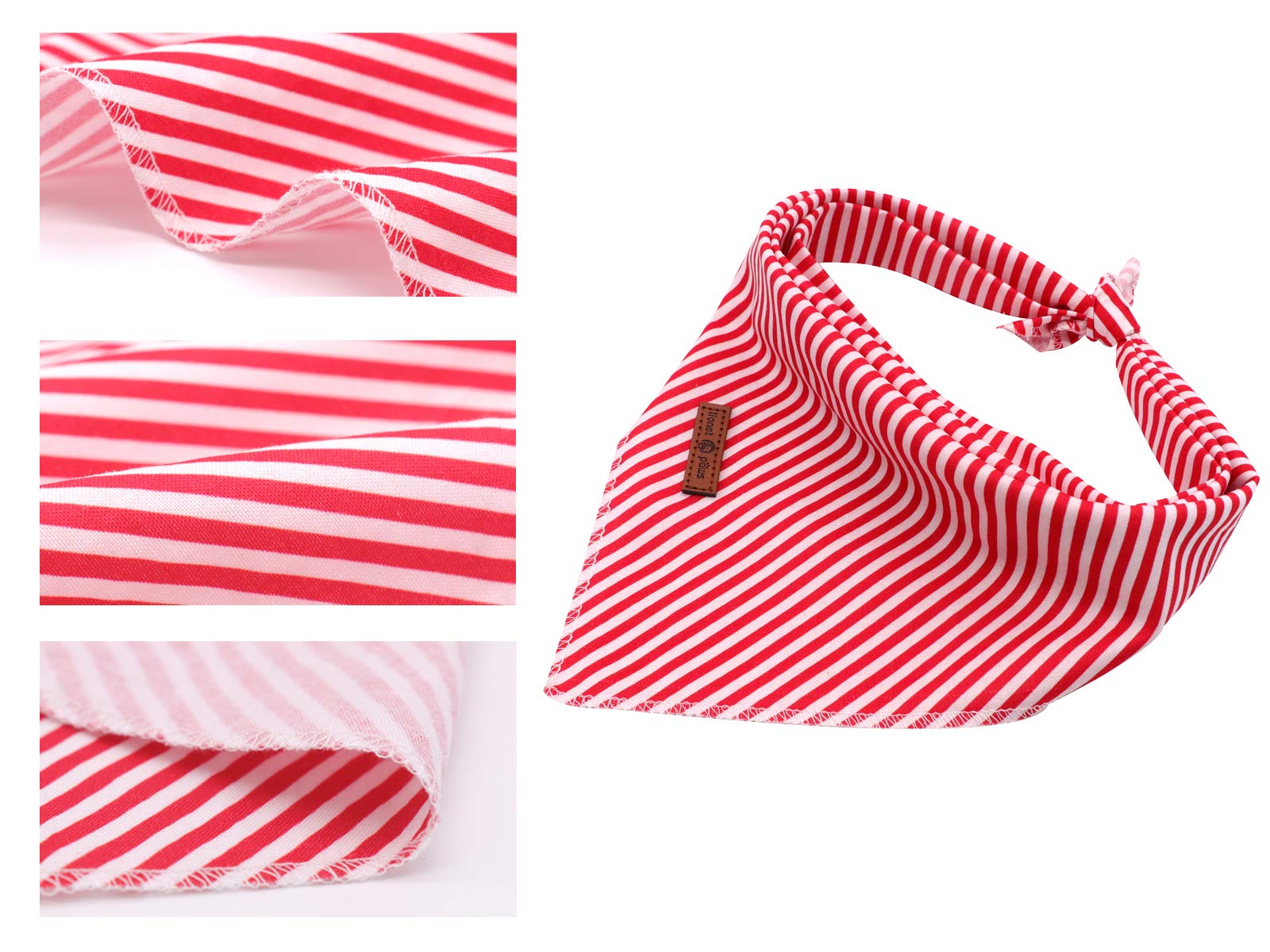 Lionet Paws Dog Bandana for Small Medium Large Dogs - Adjustable Pet Scarf for Cats & Dogs - Cute Triangle Kerchief Bib for Boy or Girl Pets - Perfect for Holidays, Birthdays & Outdoor Adventures