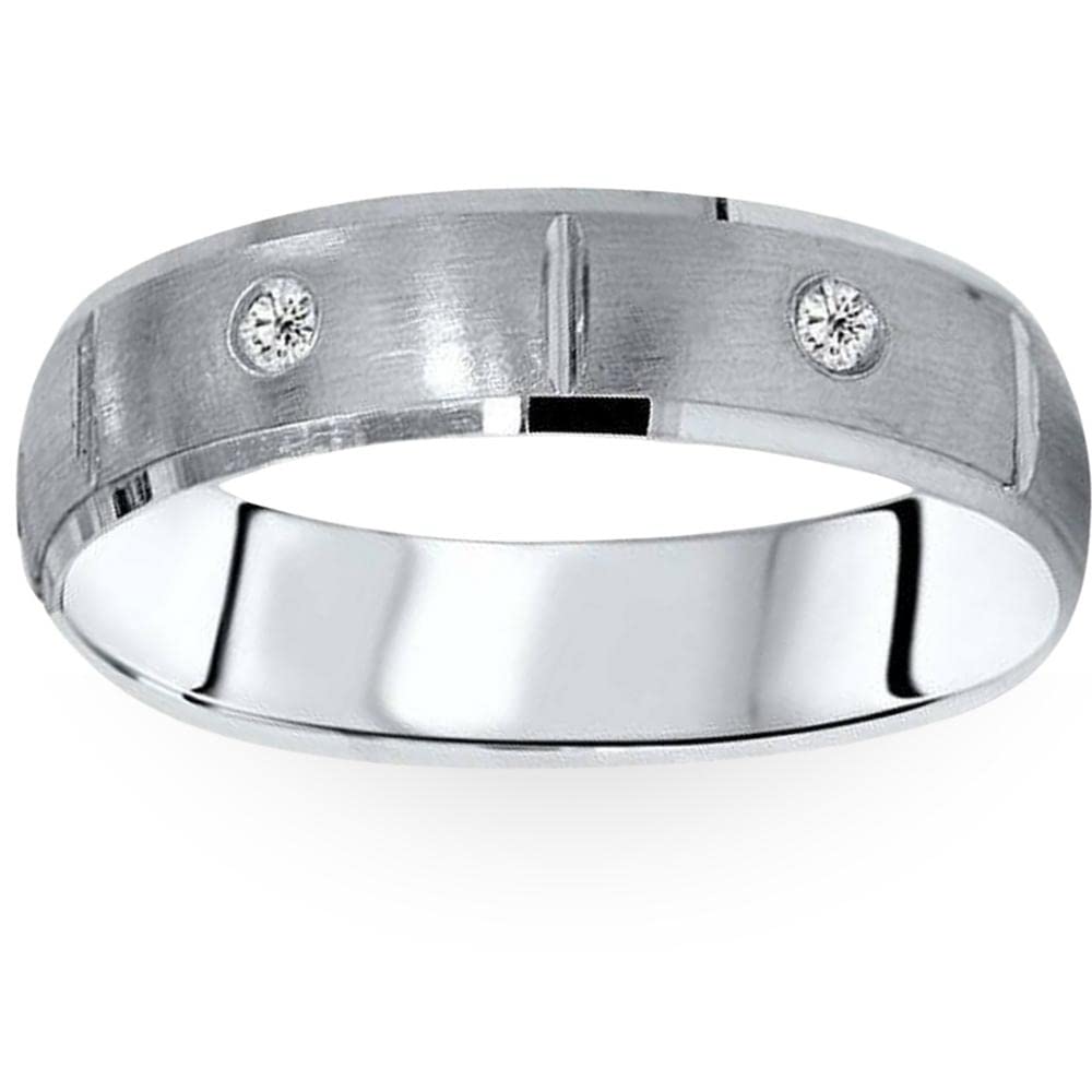 14K Gold Men's Comfort Fit Diamond Wedding Band Ring - Perfect for Engagements, Anniversaries & Special Occasions