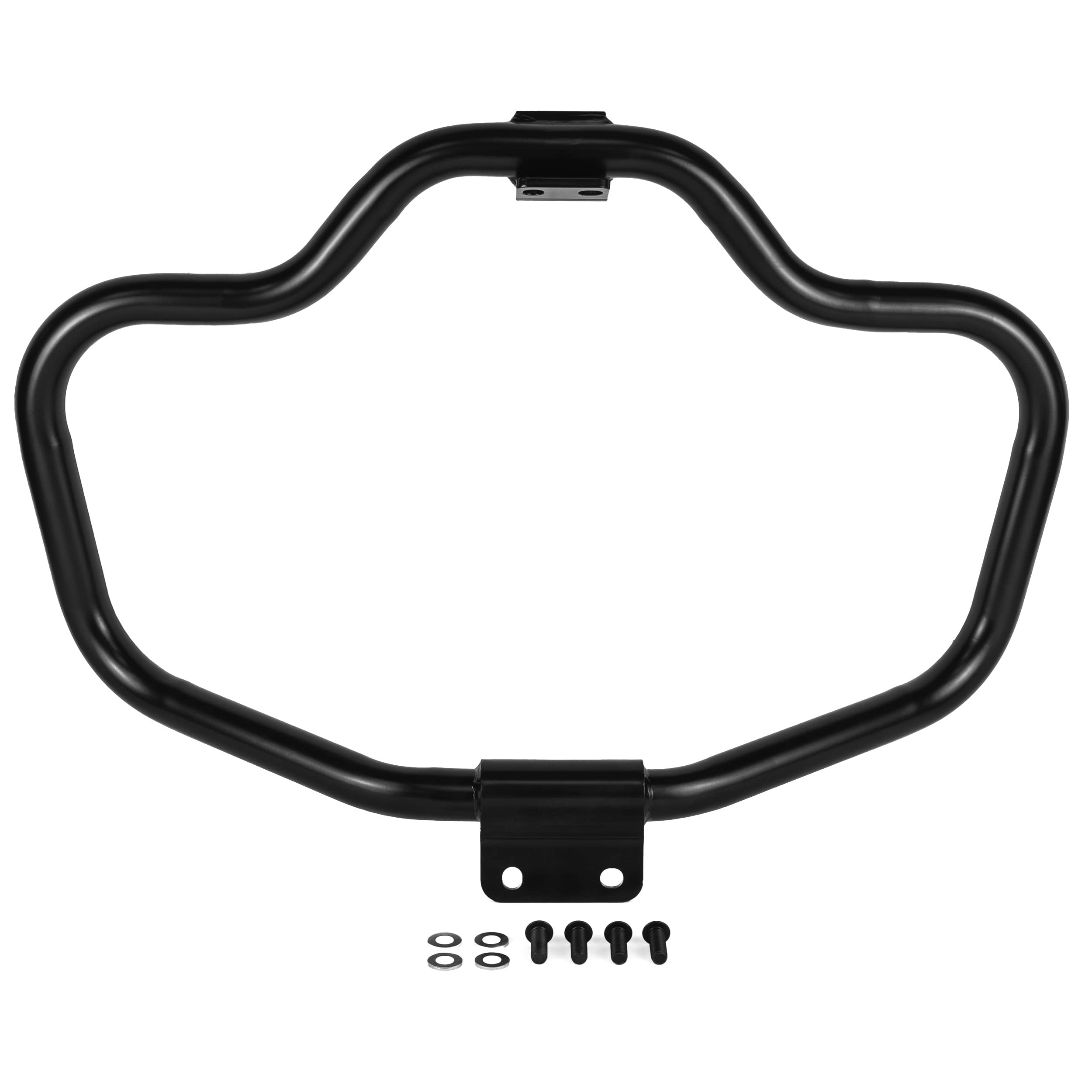 Krator Engine Guard Crash Bar for Harley Davidson Sportster 883L & XL883L (2006-2009) - Heavy Duty Highway Mustache Style Protection - Perfect for Long Rides & Motorcycle Safety