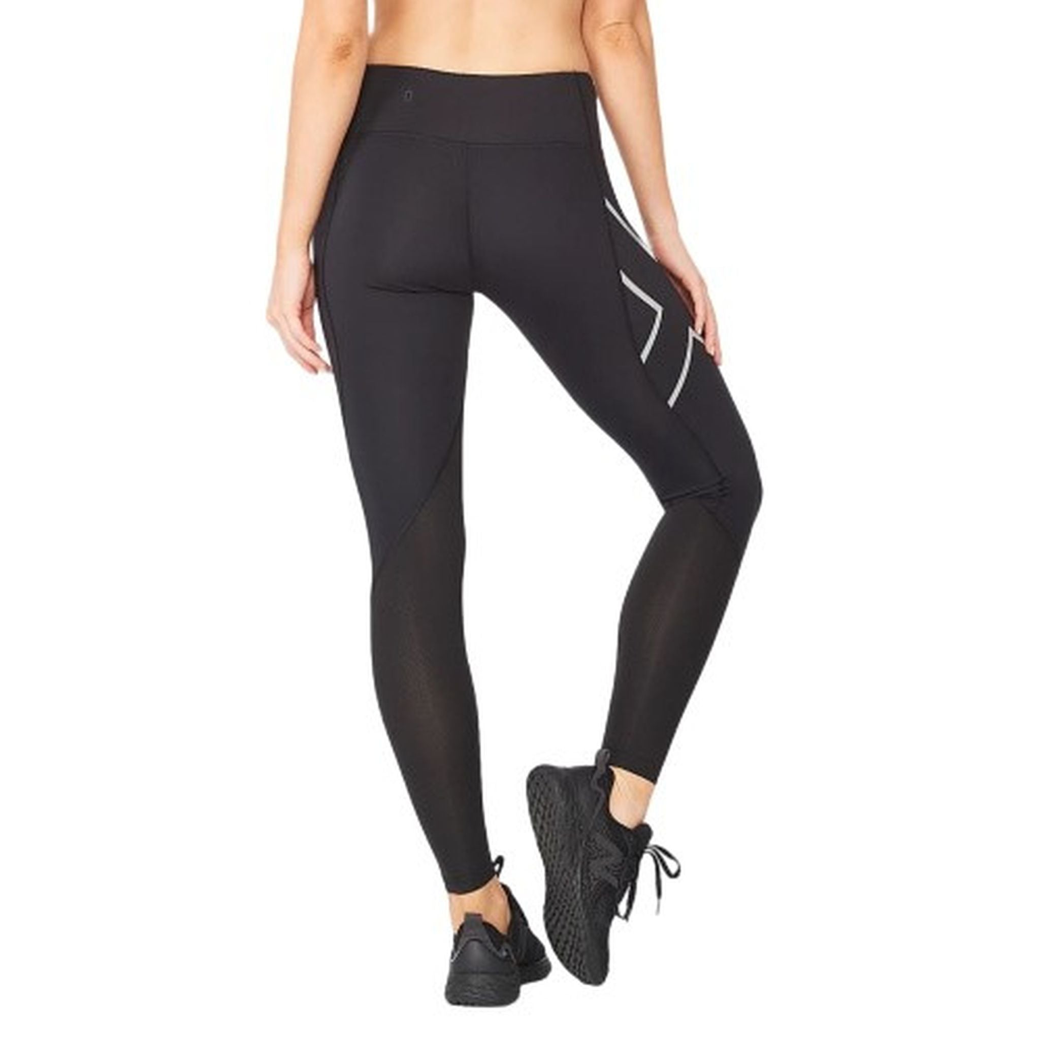 2XU Women's Aero Vent Mid Rise Compression Tights - High Performance Running & Workout Leggings for Yoga, Gym & Athletic Training