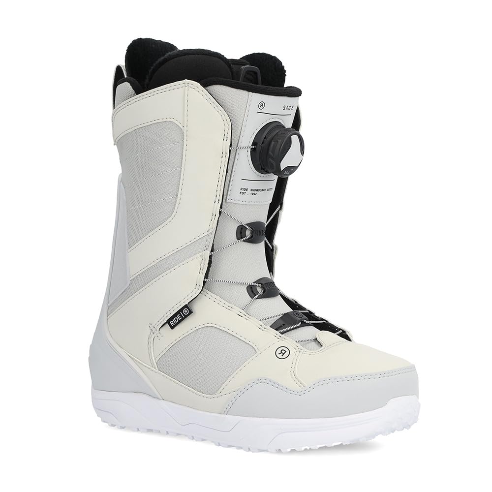 Ride Women's Sage Snowboard Boots 2025 - Comfortable & Durable Snowboarding Boots for All-Mountain Riding | Perfect for Freestyle & Powder Snow Adventures