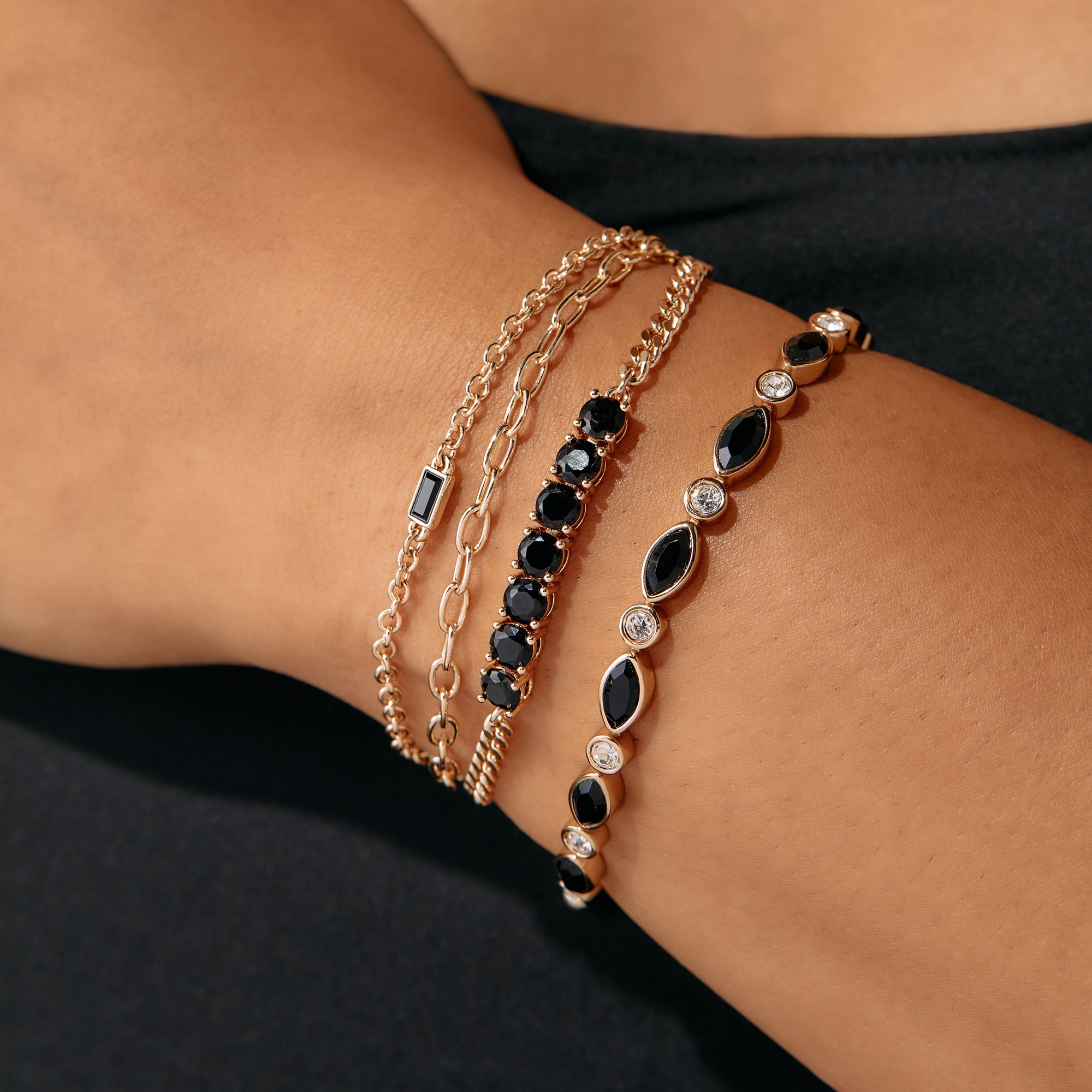 Black Onyx Bolo Bracelet for Men & Women - Adjustable Stylish Stone Beaded Wrap Bracelet - Perfect for Yoga, Meditation & Boho Fashion