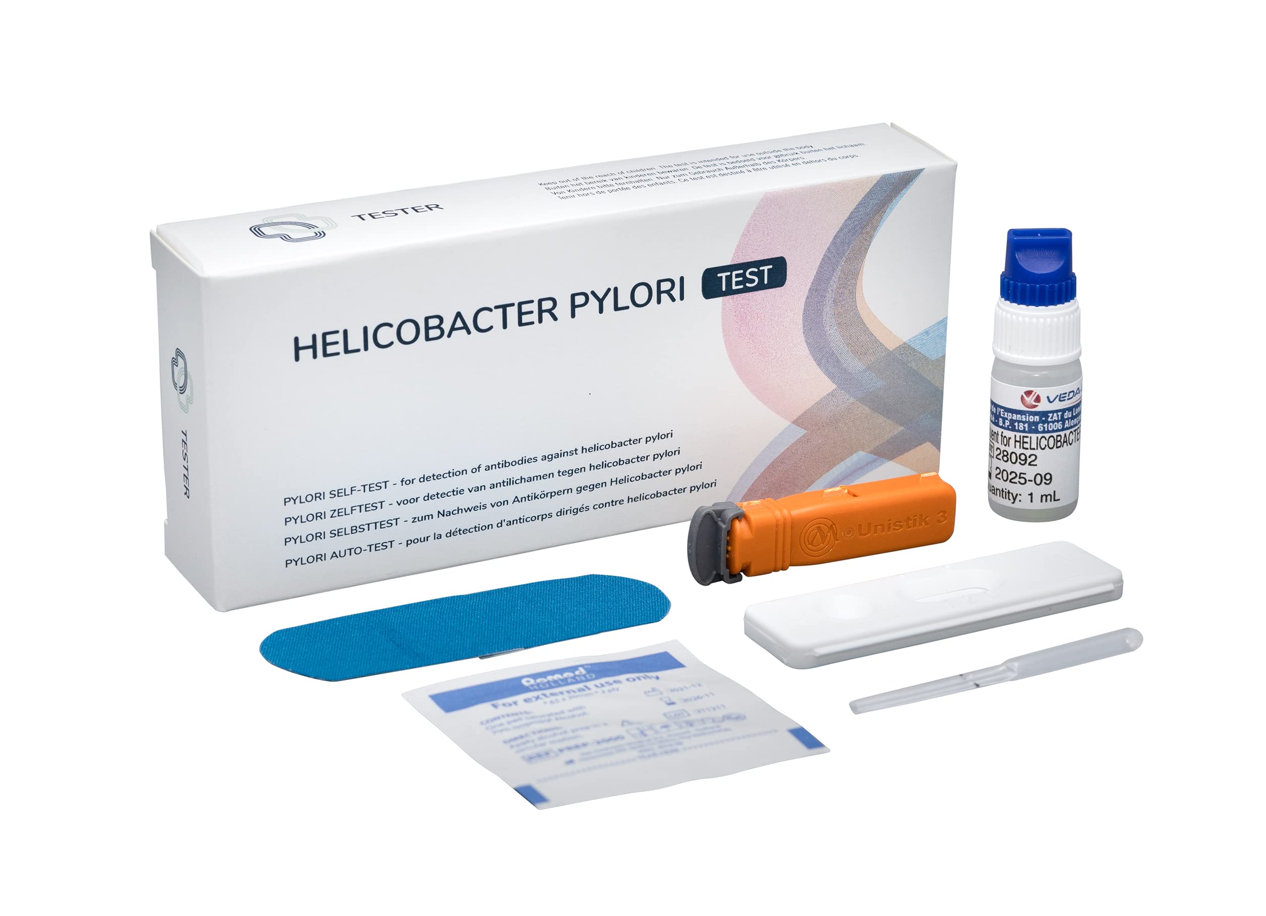 Helicobacter Pylori Rapid Test Kit - At Home Stool Test for H. Pylori Bacteria - Accurate & Easy Self-Testing - Ideal for Digestive Health Monitoring & Early Detection
