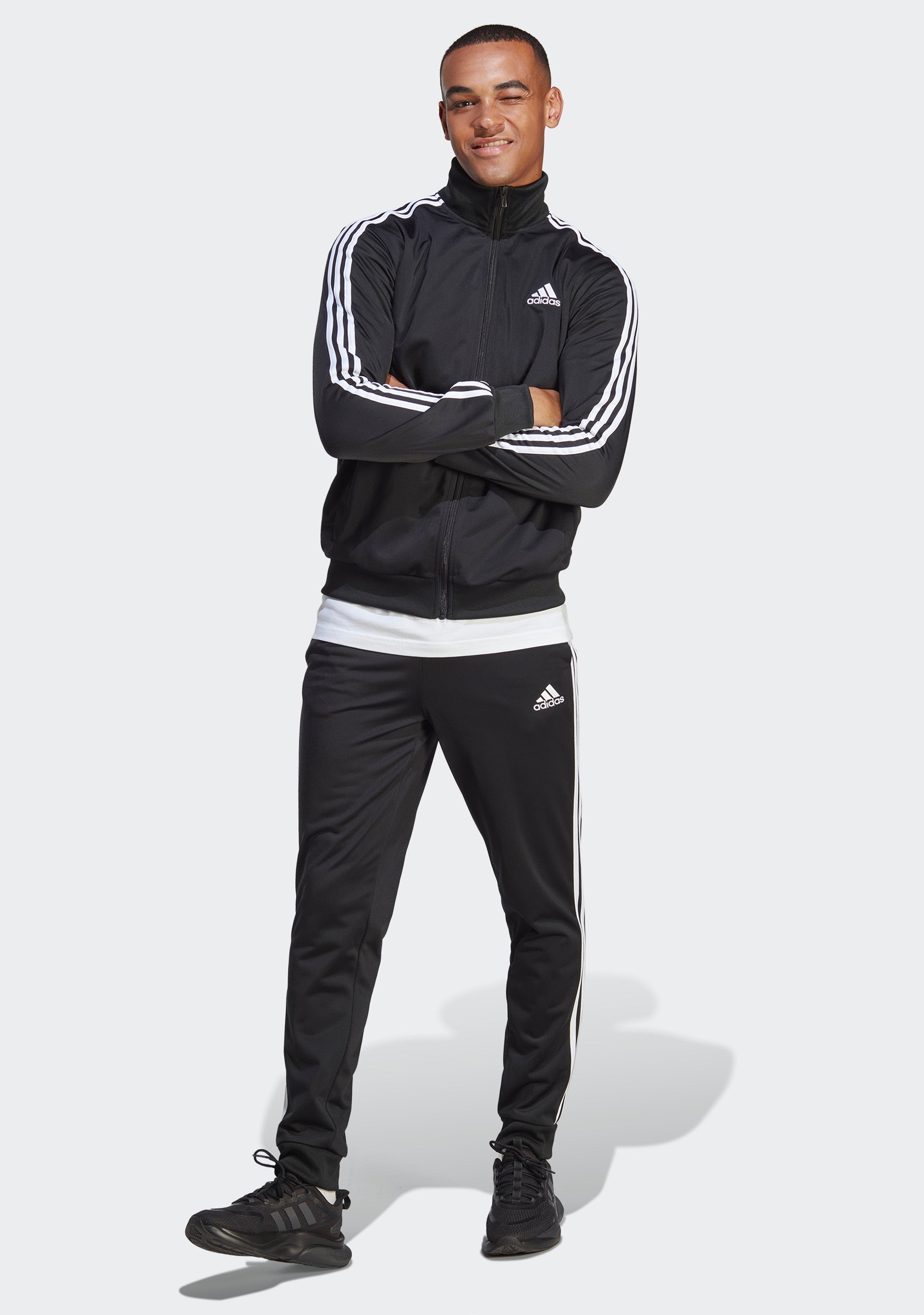 Adidas Men's Primegreen Essentials 3 Stripes Track Pants - Lightweight Athletic Joggers for Running, Gym & Casual Wear - Eco-Friendly Recycled Polyester Sweatpants