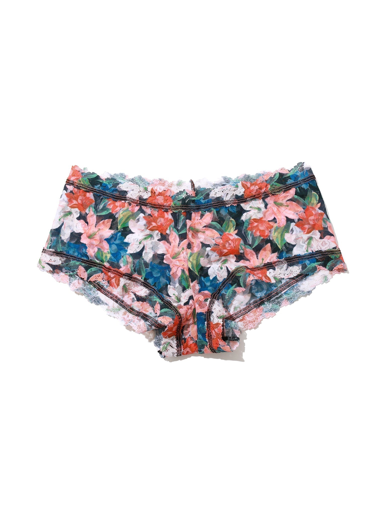 Printed Signature Lace® Boyshorts - Comfortable Women's Underwear for Everyday Wear | Perfect for Sleep, Lounge & Casual Outfits