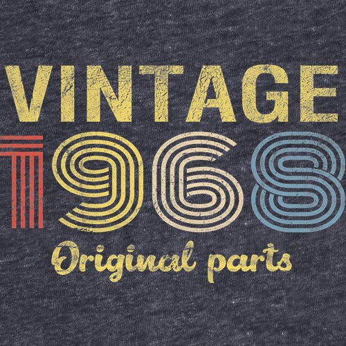 57th Birthday Gift for Men - Vintage 1968 Retro T-Shirt with Original Design - Perfect for 57th Birthday Celebrations, Parties & Special Occasions