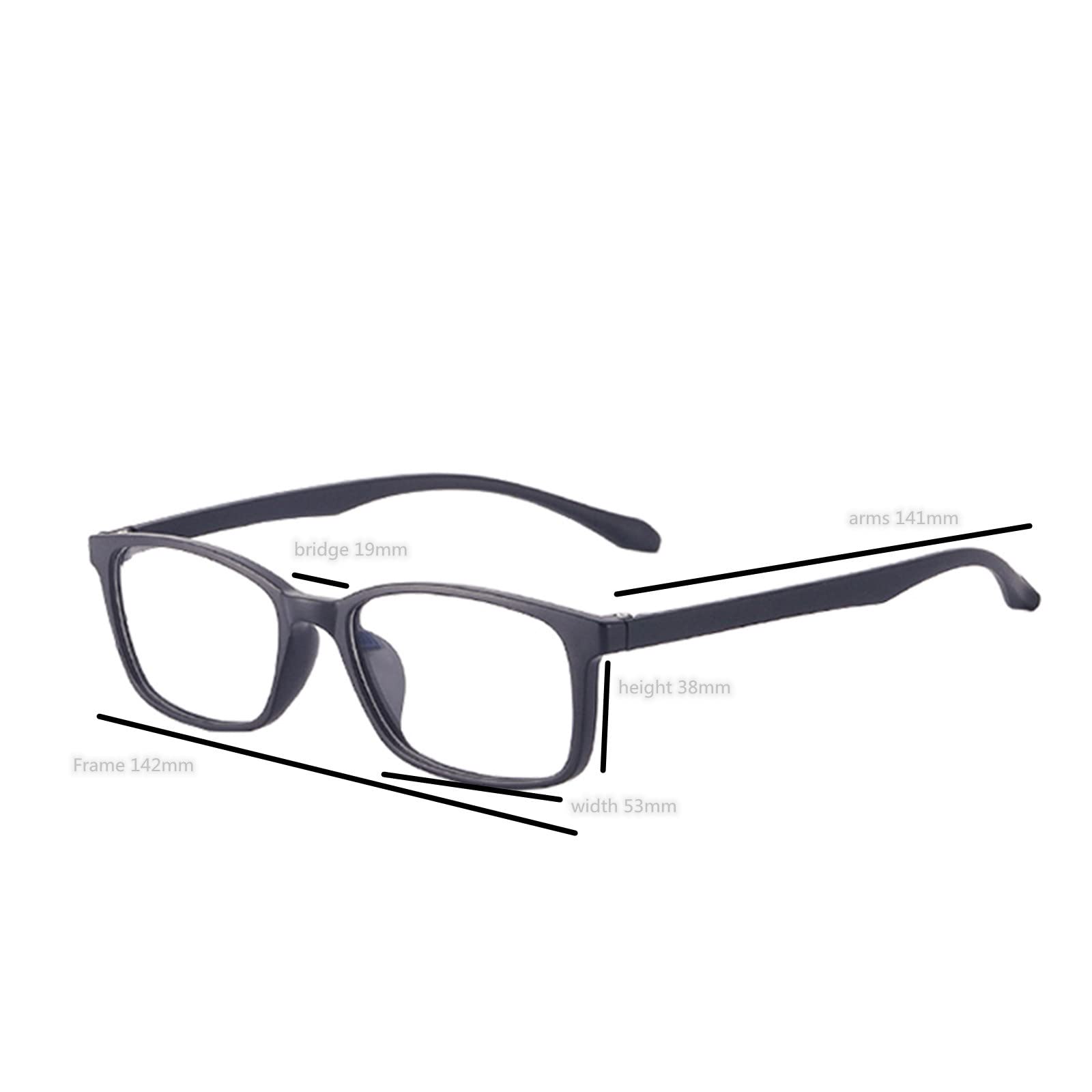 Oval Frame Nearsighted Glasses for Men & Women - Myopia Correction for Daily Use