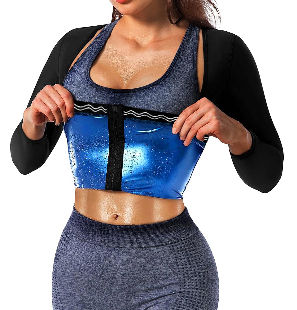 Women's Sauna Shirt for Weight Loss - Waist Trainer Sweat Vest with Zipper for Workout & Body Shaping | Perfect for Gym, Sauna Sessions & Home Fitness Routines