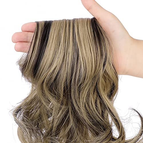Clip-in Ponytail Hair Extension with Claw Clip - Natural Looking Hairpiece for Instant Volume & Length - Perfect for Parties, Weddings & Everyday Styling