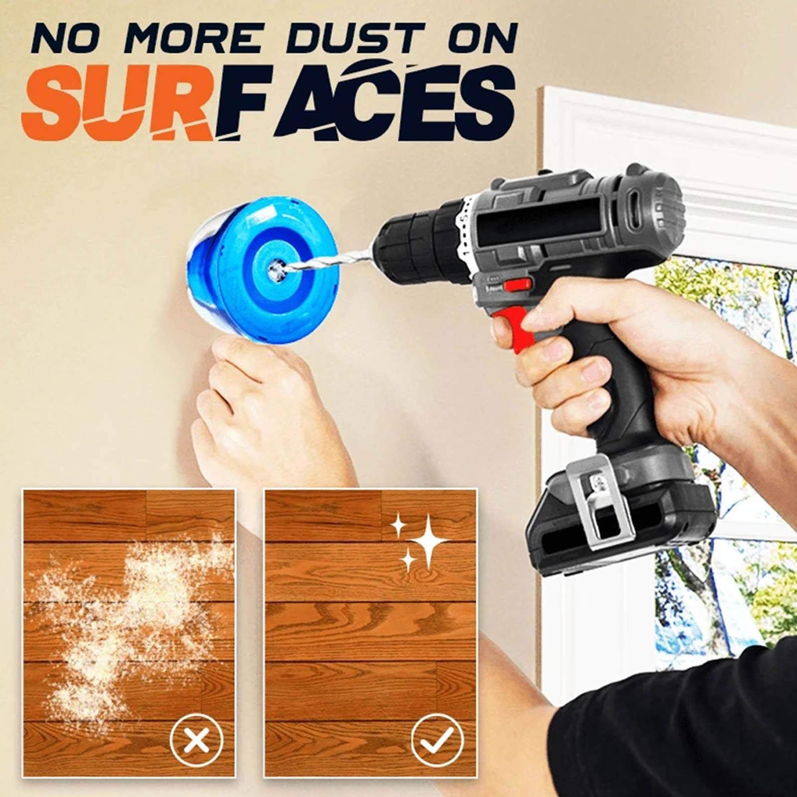 Electric Hammer Dust Collector - Universal Drill Dust Catcher Attachment for Drywall, Saw & Power Tools | Dust Bowl Accessory for Cleaner Workspace & DIY Projects | Perfect for Construction, Renovation & Woodworking