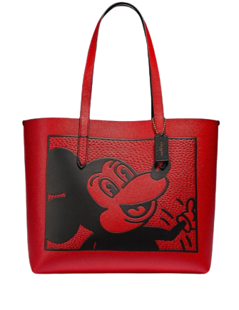 Coach Disney Mickey Mouse X Keith Haring Highline Tote Bag - Limited Edition Designer Crossbody Purse for Women | Perfect for Work, Travel & Everyday Use