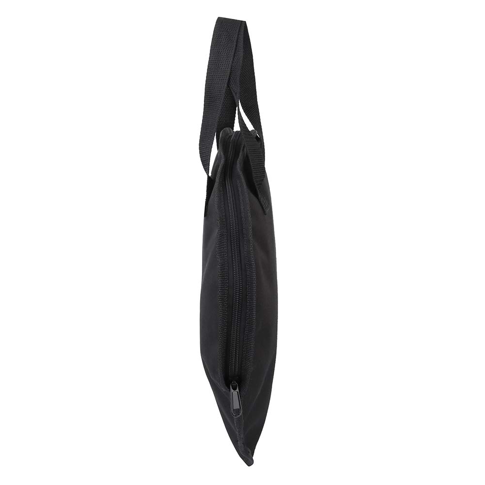 12 Inch Drum Practice Pad Bag - Black Oxford Cloth Carrying Case for Portable Drumming | Lightweight & Durable | Perfect for Travel, Lessons & Home Practice