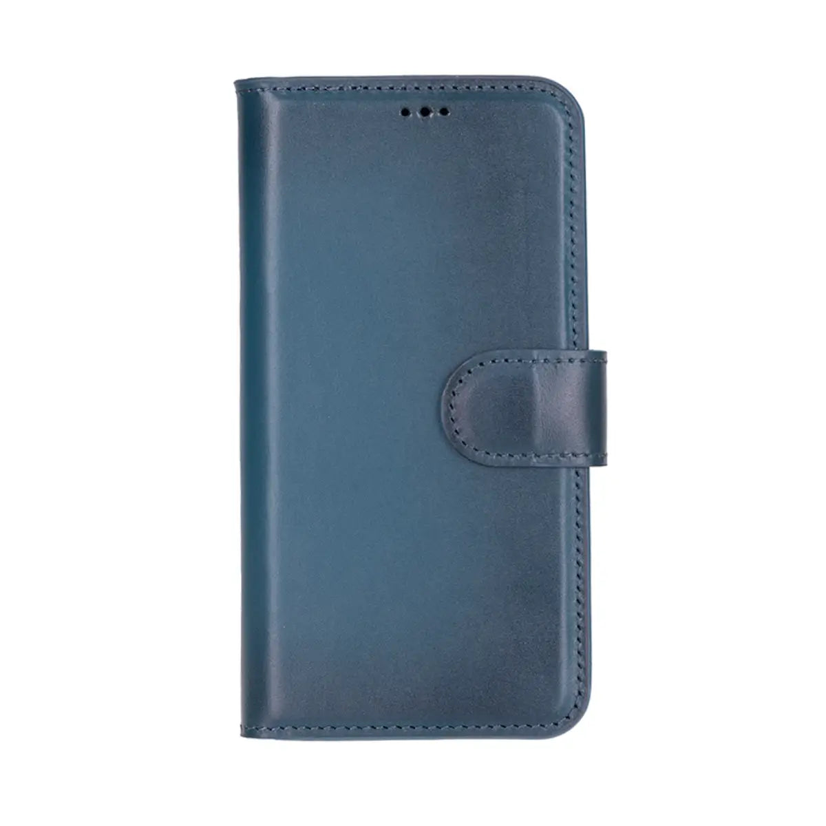 Premium Burnished Blue Leather Wallet Case for iPhone 16e - Slim Protective Phone Cover with Card Slots | Perfect for Everyday Use, Travel & Business Meetings