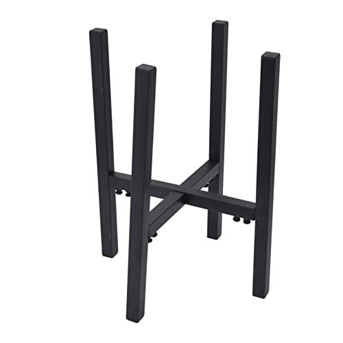 Modern Metal Plant Stand - Heavy Duty 100 lbs Capacity, Space Saving 23-37cm Width with Cushion Pad - Indoor Office Decor, Home Garden Flower Pot Holder for Living Room, Balcony & Workspace