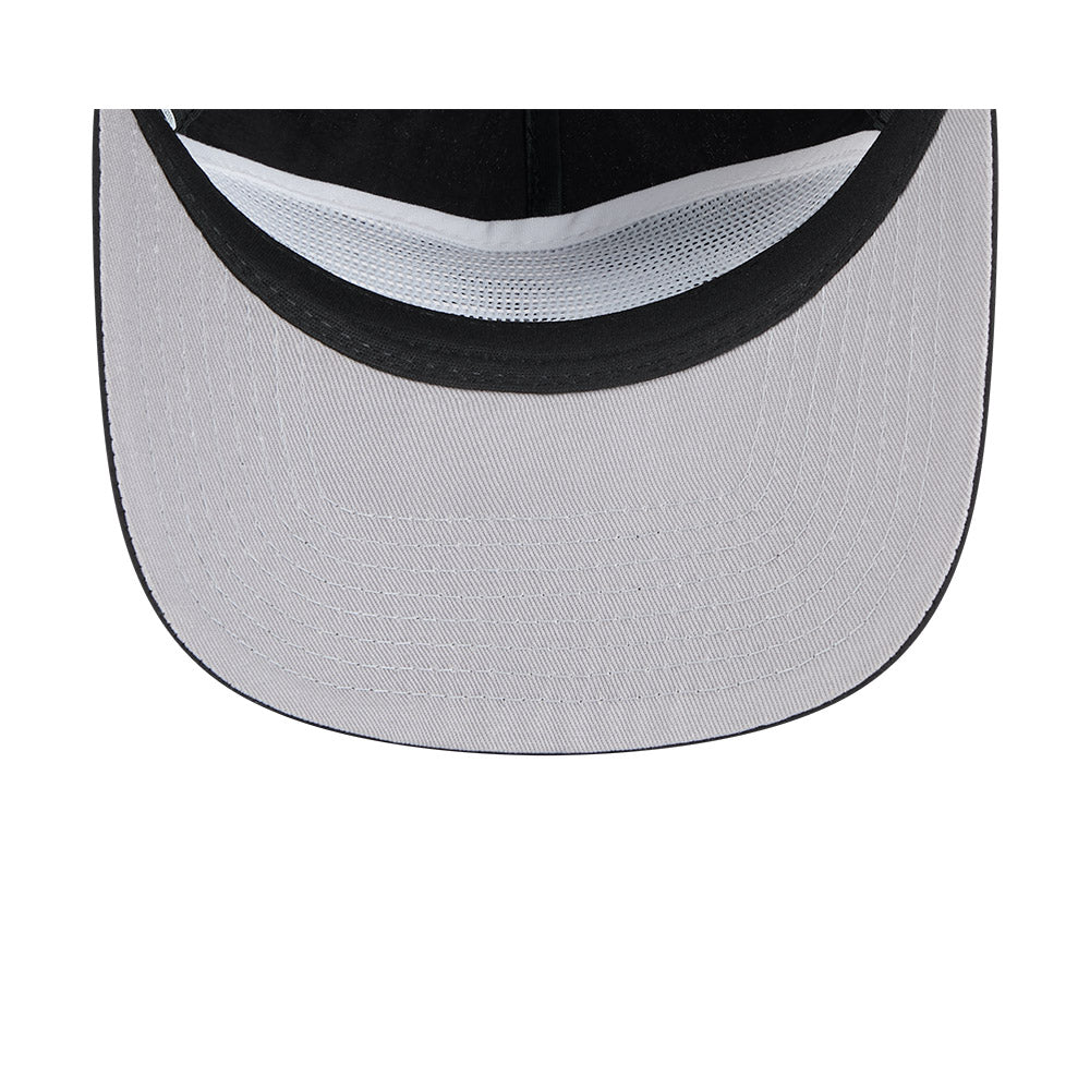 New Era Los Angeles Lakers Strapback Hat - Black Nylon Golf & Casual Cap for Men & Women - Perfect for Sports, Outdoors & Everyday Wear