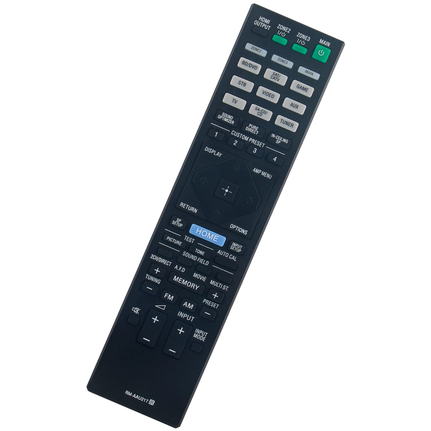 Original Remote Control Replacement for Sony STR-ZA5000ES/ZA3100ES/ZA2100ES/ZA1100ES Multi-Channel AV Receiver - Perfect for Home Theater & Audio System Setup