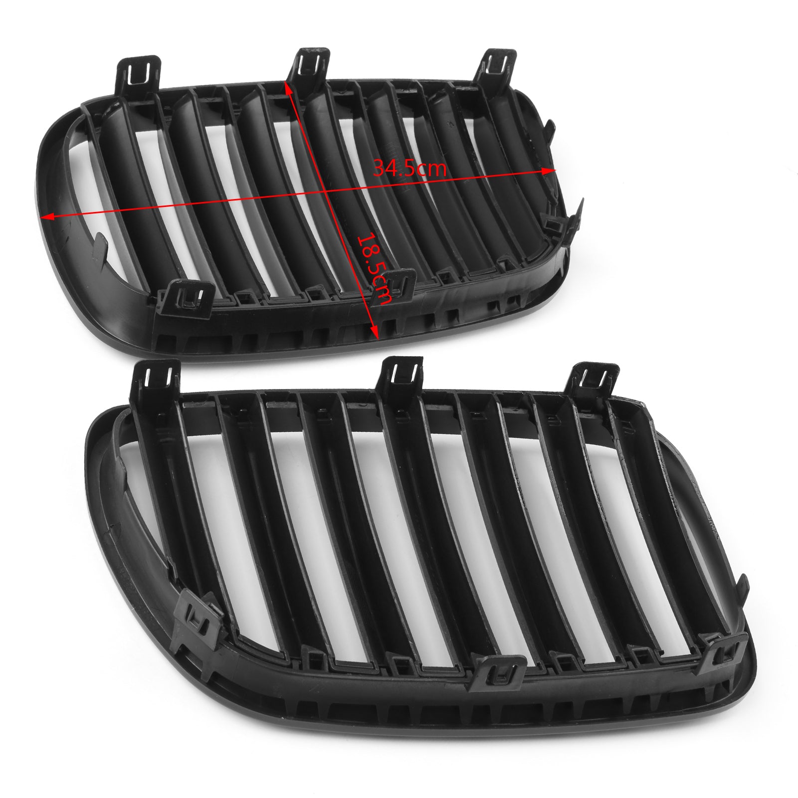 Black Front Bumper Grille Replacement for BMW E83 X3 LCI Facelift (2007-2010 Models) - Perfect Fit, Durable ABS Plastic - Upgrade Your Vehicle's Style & Protection for Daily Driving and Off-Road Adventures