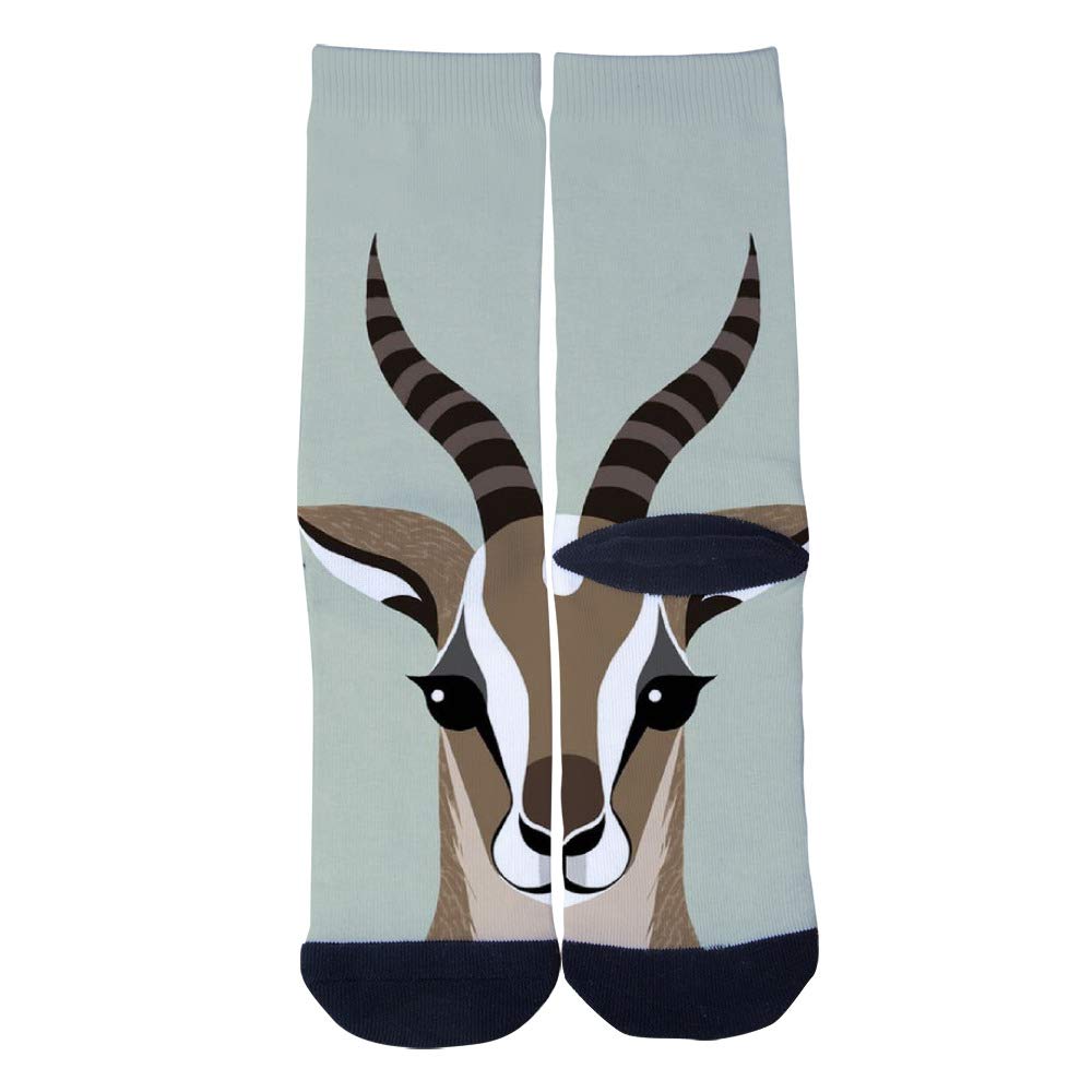 Thomson's Gazelle Socks for Men & Women - Custom Creative Casual Crew Socks - Perfect for Outdoor Activities, Sports & Daily Wear