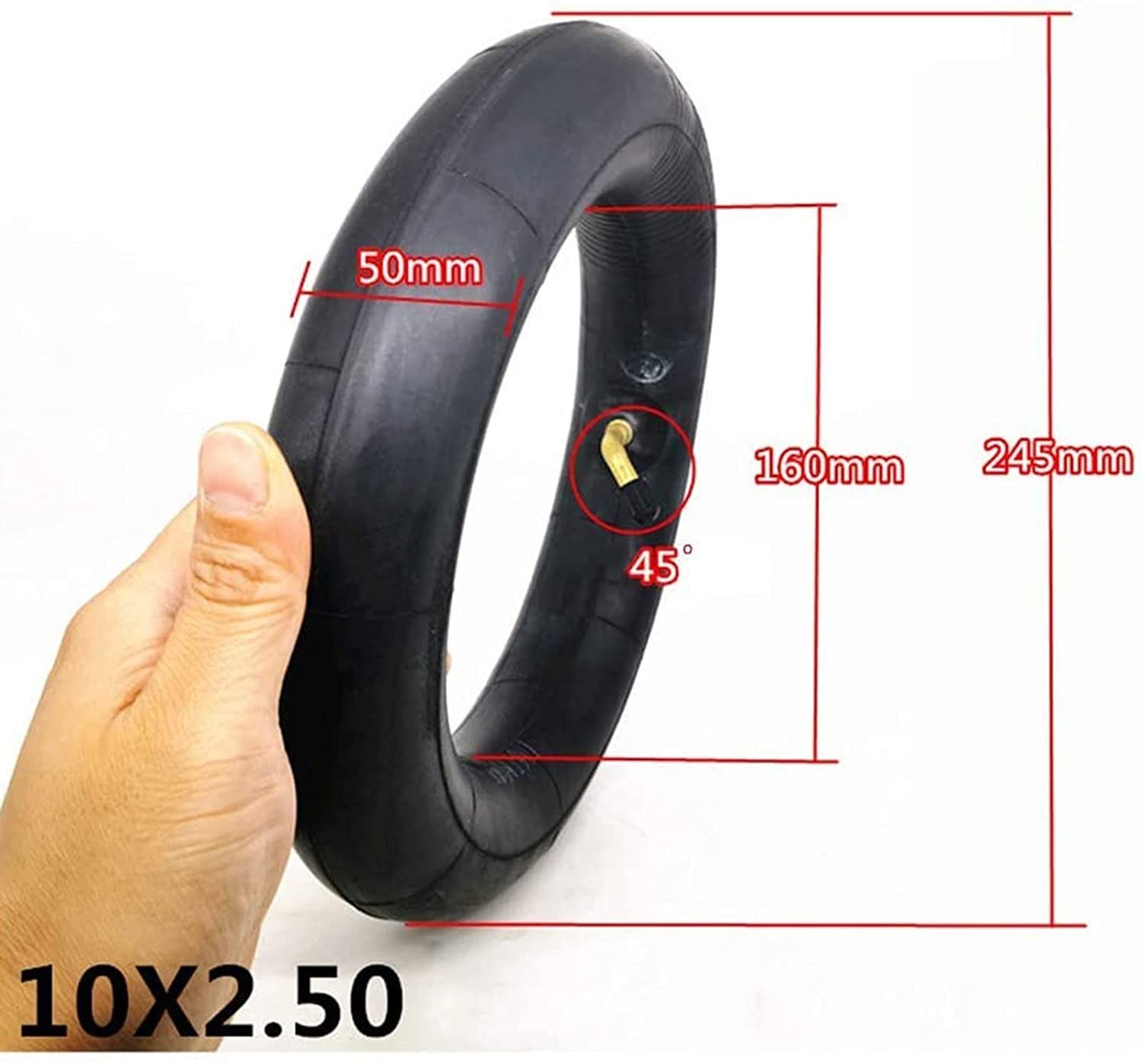 10x2.50 Electric Scooter Tires - Anti-Skid Wear-Resistant Inner/Outer Tires for E-Scooters & Balance Bikes | 10x2.70-6.5 Explosion-Proof Vacuum Tires Replacement | Perfect for Commuting, Urban Travel & Last-Mile Transportation