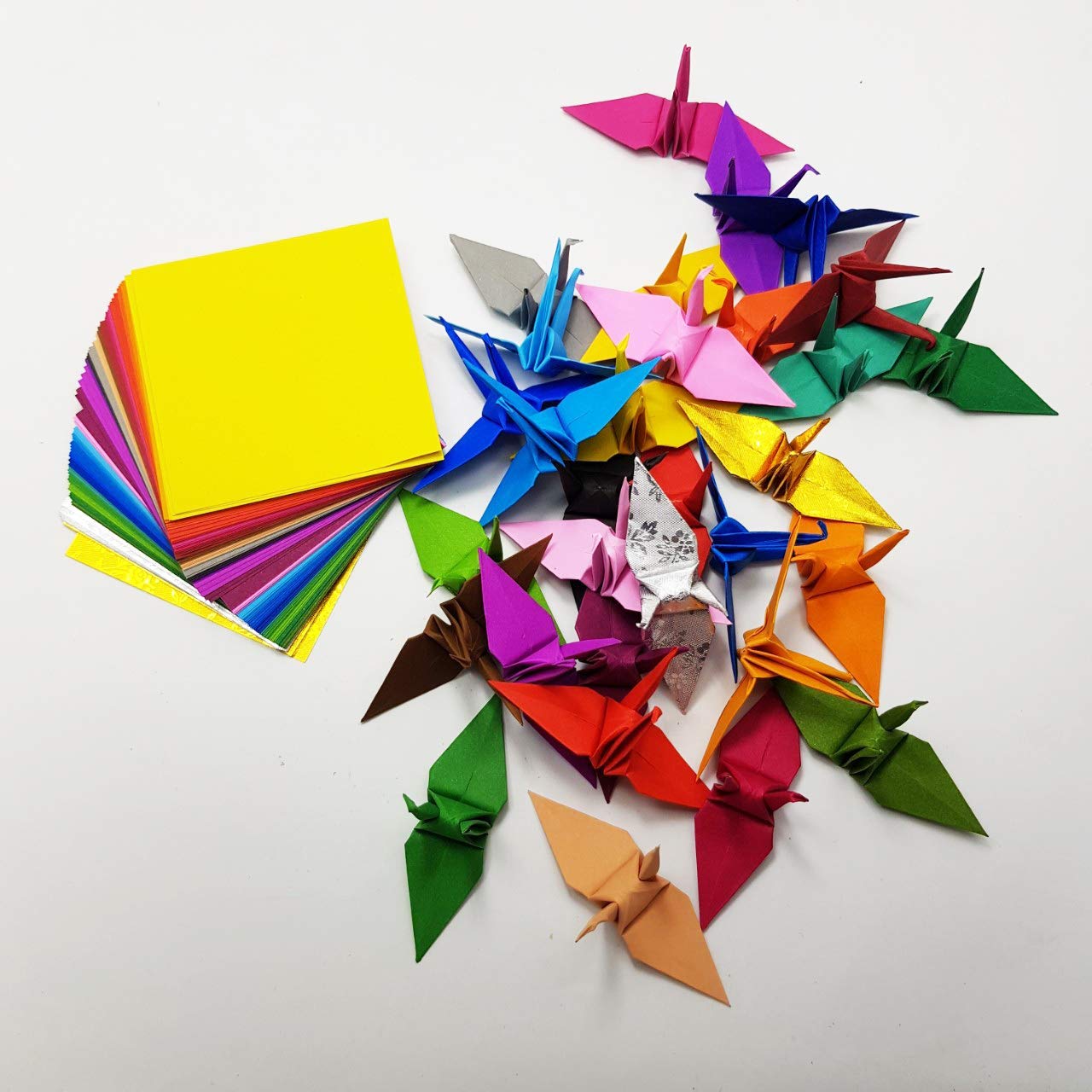 101 Origami Paper Double Sided Color 31 Color 3x3 inches Square Easy Fold Paper for Origami Cranes, Scrapbooking, DIY Crafts - Perfect for Kids Art Projects, Classroom Activities & Gift Wrapping