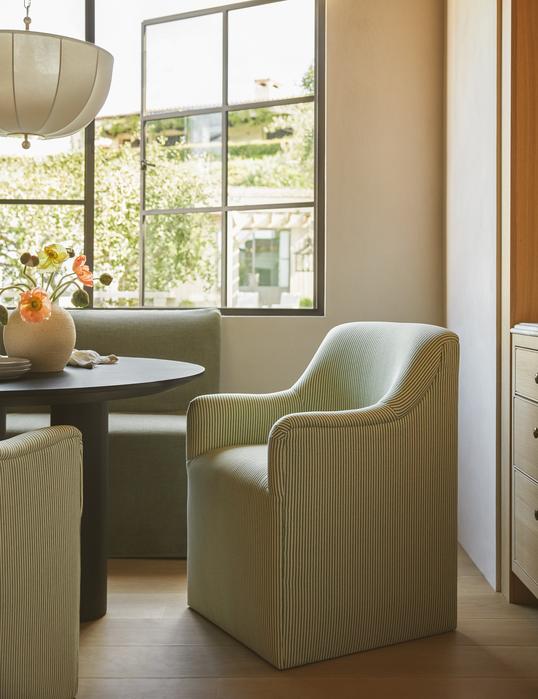Astoria Dining Chair - Modern Wooden Dining Chair with Upholstered Seat - Perfect for Kitchen, Dining Room, and Breakfast Nook