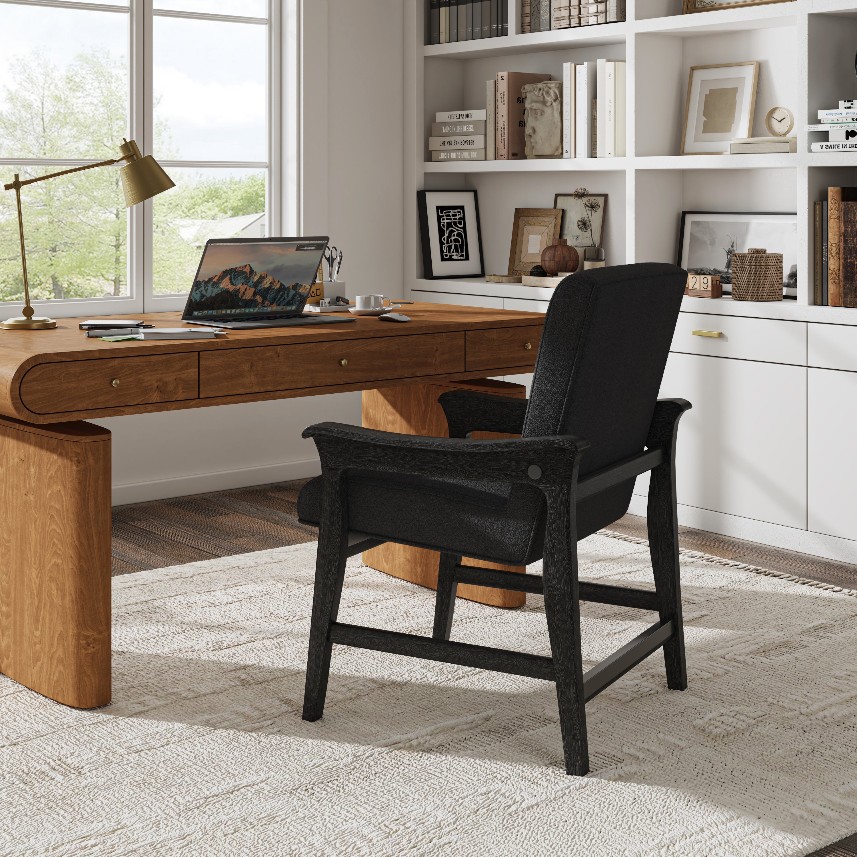 Modern Upholstered Counter Stool with Quick Shift to Dining Chair - Versatile Kitchen Island, Bar & Dining Room Seating for Home & Restaurant Use