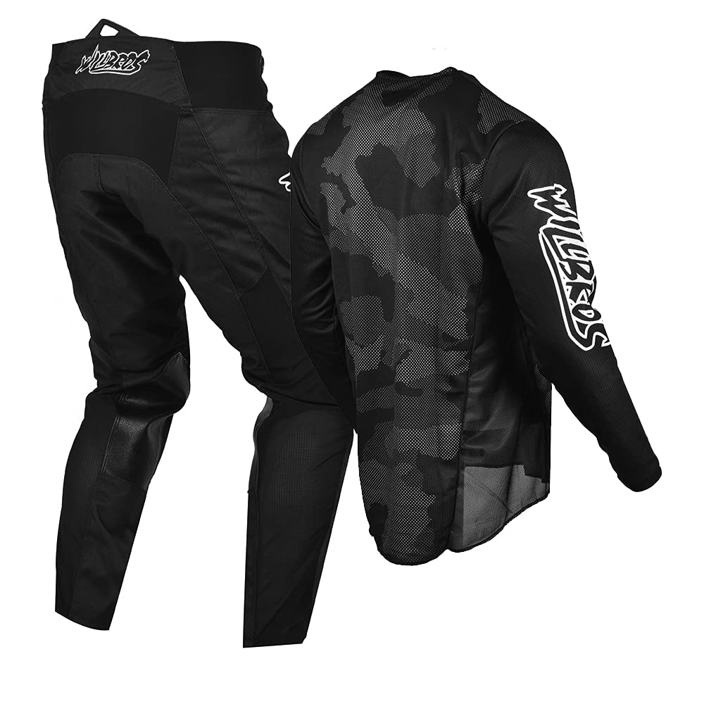 Men's MX Motocross Jersey & Pant Set - Breathable Dirt Bike Racing Gear for Mountain & Offroad Cycling - Perfect for Motocross, Enduro & Trail Riding Adventures