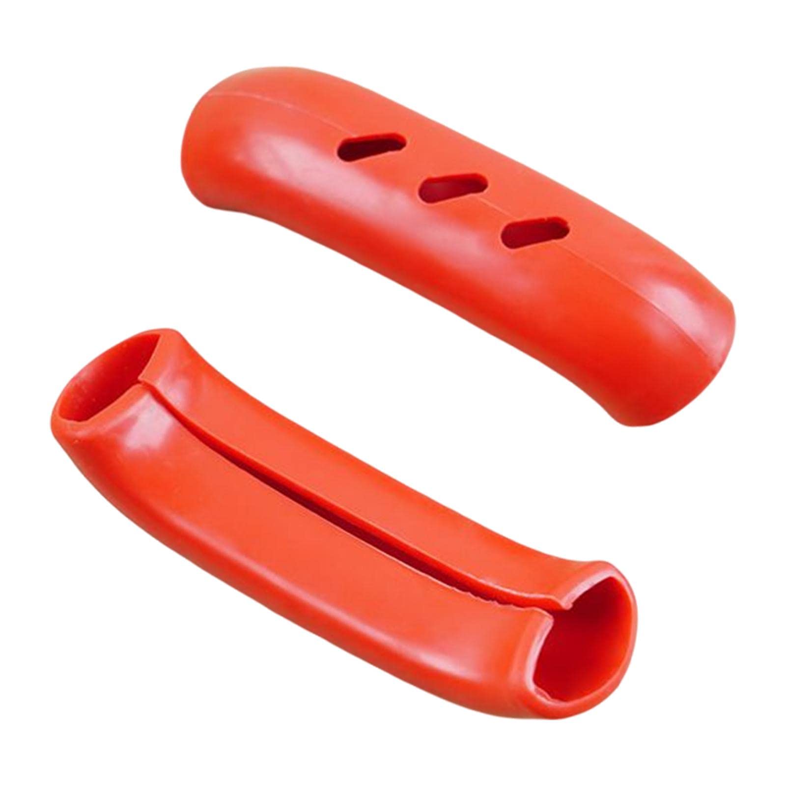 MagiDeal Heat-Resistant Silicone Assist Handle Holder - Insulated Hot Pot Grip Cover for Skillet, Plate, Griddle & Wok Pan - Kitchen Gadget for Safe Cooking (Red) - Perfect for Stovetop Cooking, Baking & Serving Hot Dishes