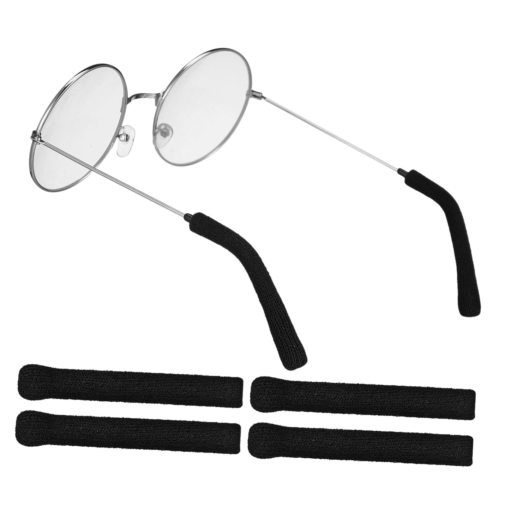 Beavorty 6 Pairs Glasses Temple Tips, Eyeglass Ear Grips & Cushions - Anti-Slip Eyewear Accessories for Comfort & Secure Fit - Perfect for Reading, Driving & Daily Wear