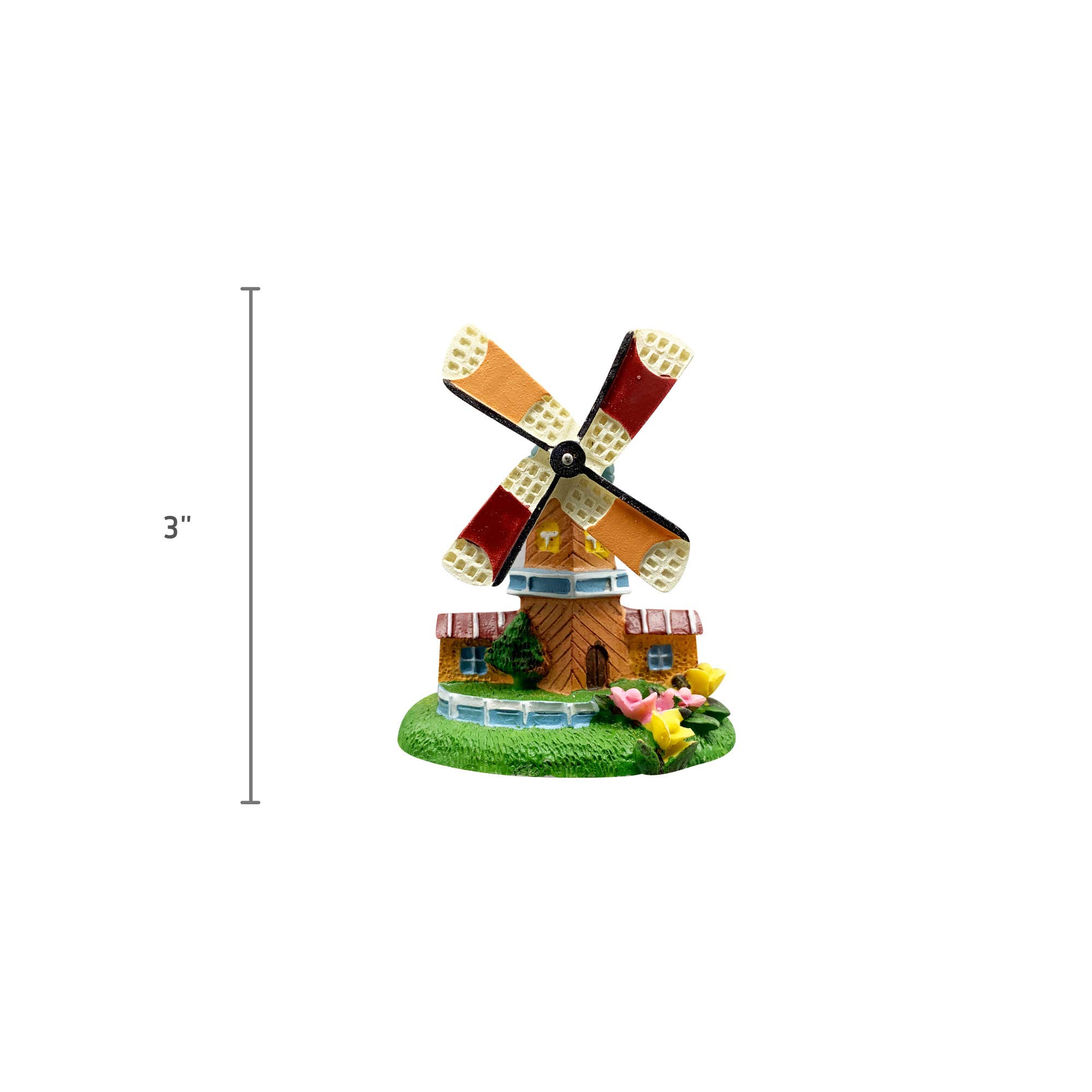 Holland Souvenir Tulip Windmill Kitchen Magnet - Dutch Themed Fridge Decor for Home, Office & Travel Gifts