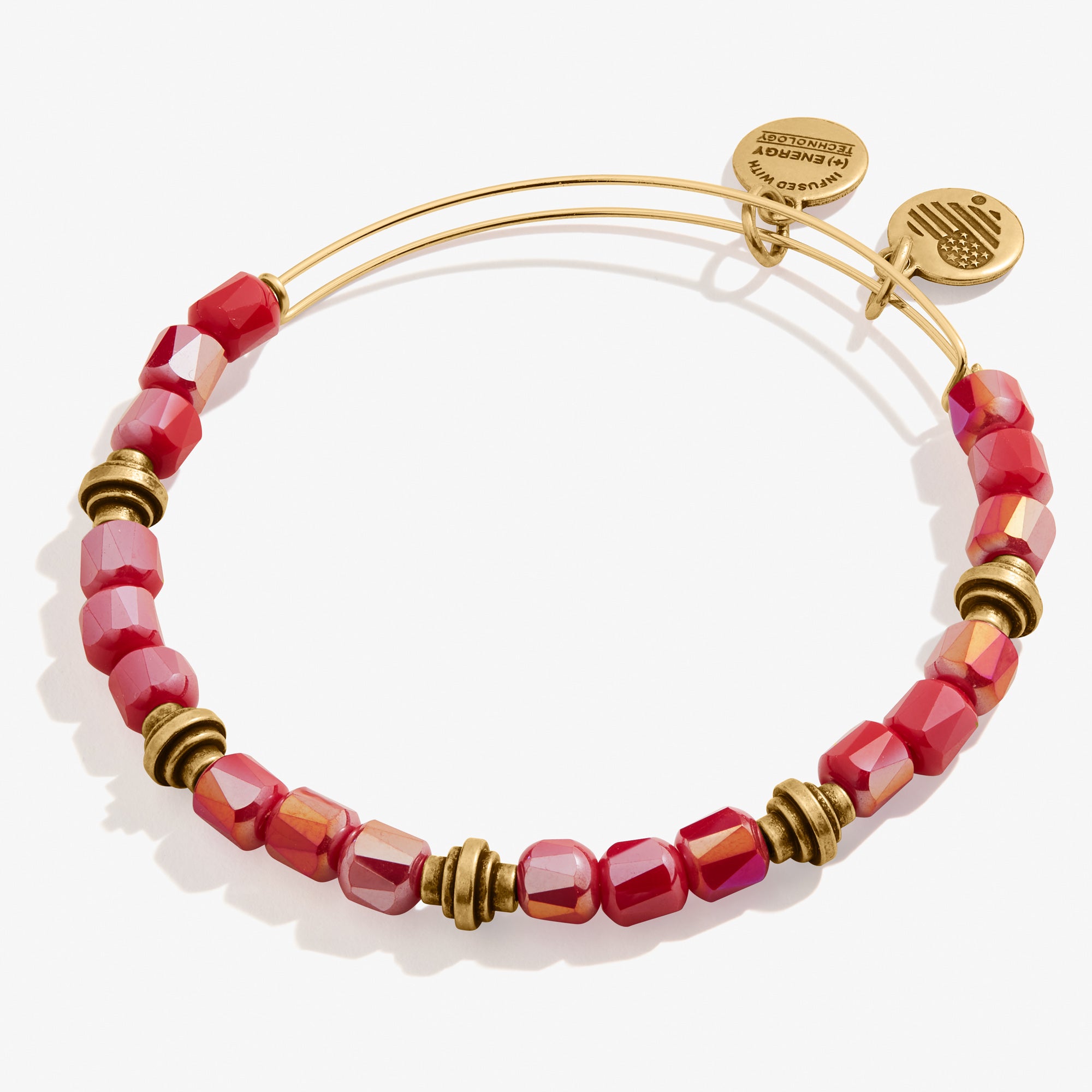 Elegant Raspberry Beaded Bangle Bracelet for Women - Fashion Jewelry for Parties, Weddings & Special Occasions