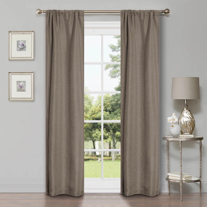 Premium Blackout Curtains for Bedroom - Linen Washable Room Darkening Window Drapes Panel Set (2 Panels) - Noise Reducing & Thermal Insulated for Better Sleep & Home Decor