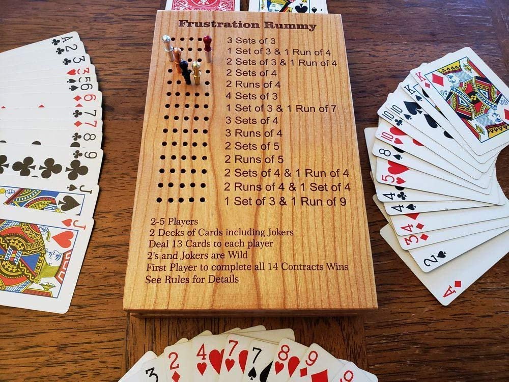 Premium Travel Rummy Game Board Set - Portable Card Game for Adults & Families - Perfect for Camping, Road Trips, and Game Nights