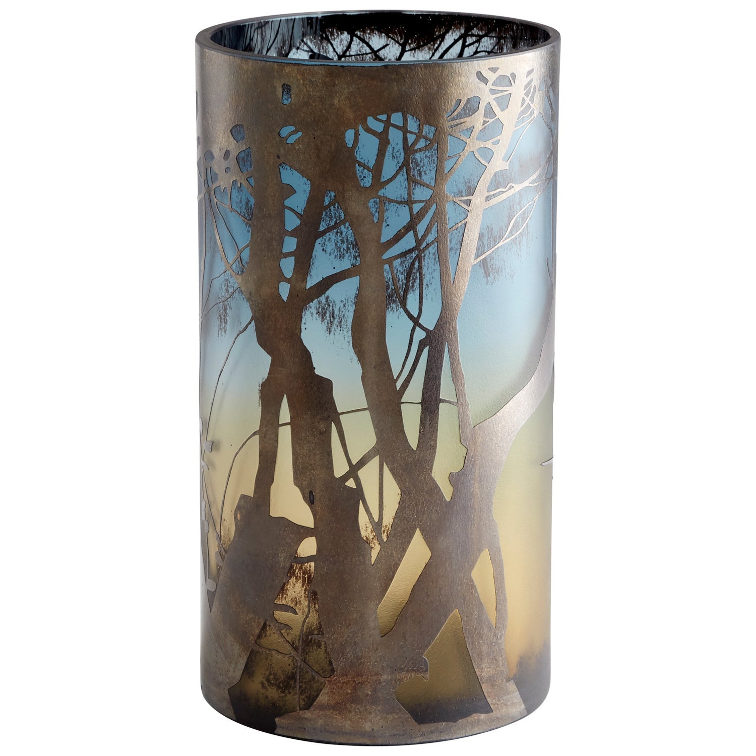 Cyan Design 10849 Miombo Vase - Handcrafted Ceramic Vase in Green & Blue - Medium Size Home Decor - Perfect for Living Room, Dining Table, or Office Desk Decoration