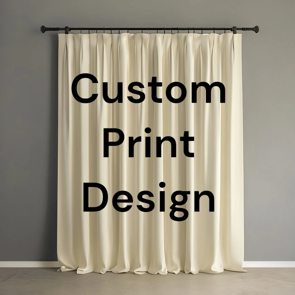 Custom Photo Print Blackout Curtains - Personalized Logo & Design for Bedroom, Living Room, Nursery - Block Light & UV Rays for Better Sleep & Privacy