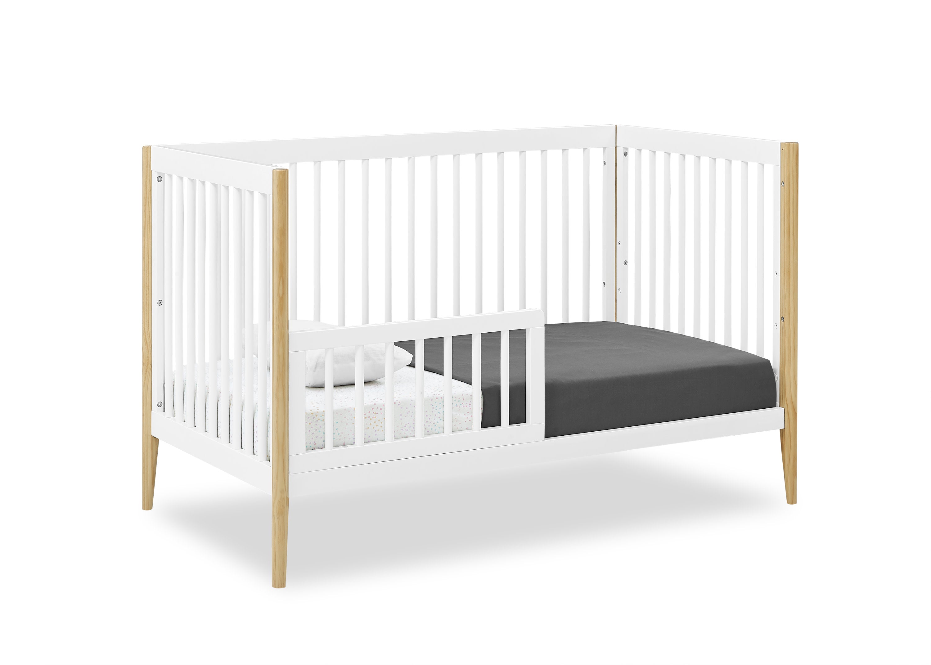 Casey 6-in-1 Convertible Baby Crib - Toddler Bed, Daybed & Full-Size Bed - Safe Nursery Furniture for Newborn to Adult - Perfect for Nursery, Bedroom & Guest Room