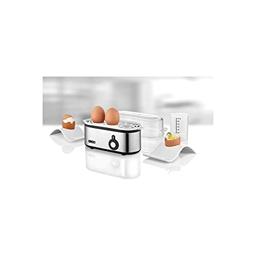 Unold 38610 Mini Electric Egg Cooker - 210W, 3 Egg Capacity, Automatic Boiling for Perfect Hard, Medium & Soft Eggs - Compact & Fast Egg Boiler for Breakfast, Keto Diet & Meal Prep