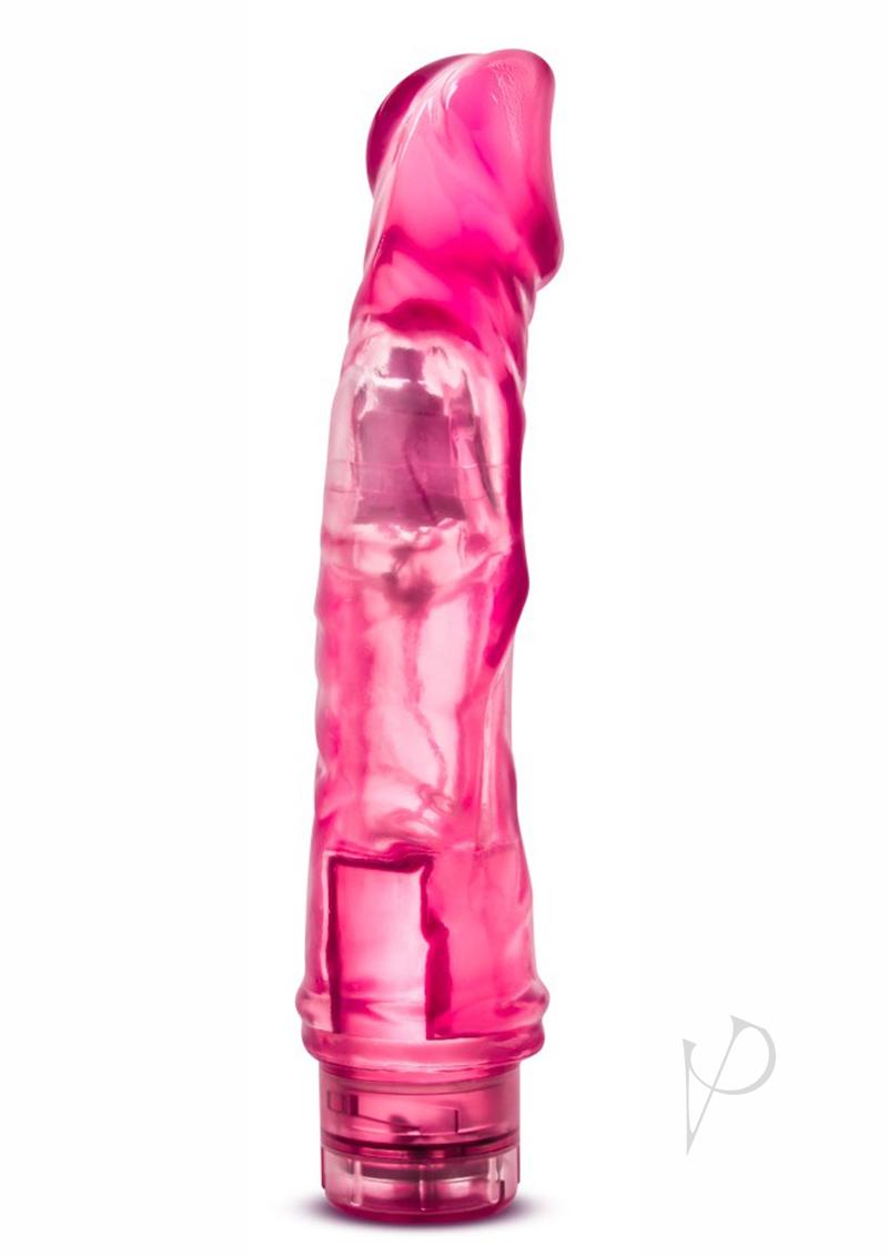 B Yours Vibe 6 Powerful Vibrating Dildo - 9 Inch Realistic Pink Silicone Adult Toy for Women - Perfect for Solo Play & Couples Intimacy