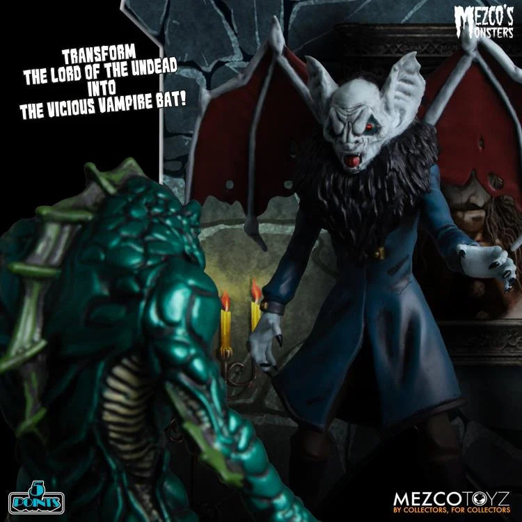 Mezco Monsters 5 Points Tower of Fear Deluxe Boxed Set Action Figure - Horror Collectible for Display & Scary Movie Nights