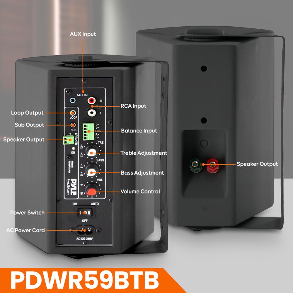 Pro Active Wireless Bluetooth Speaker - Portable Waterproof Outdoor Speaker with Rich Bass, 20H Playtime - Perfect for Camping, Beach, Pool Parties & Home Use