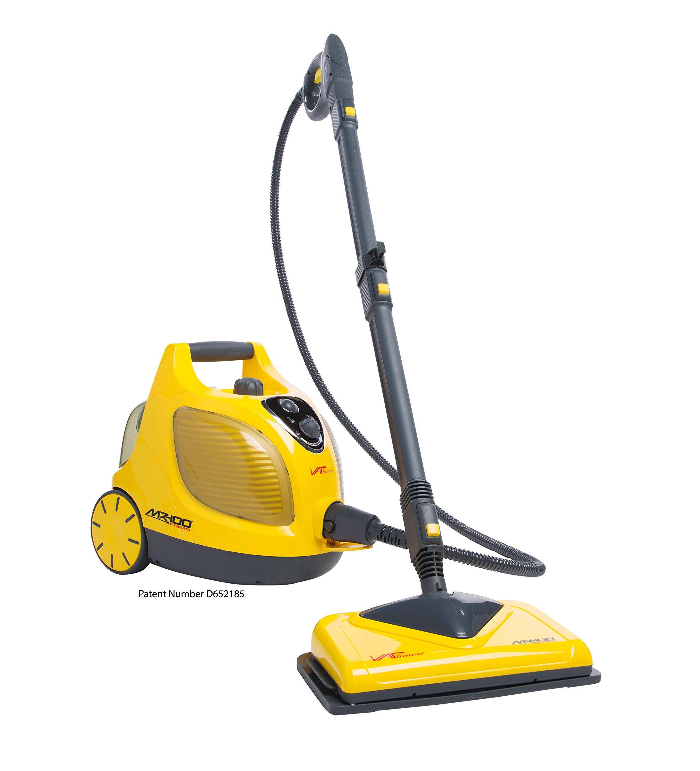 Vapamore MR-100 Primo Steam Cleaner with Retractable Cord | Chemical-Free Professional Steam Cleaner for Floors, Mattresses, Cars & Upholstery | Deep Cleaning for Home, Office & Auto Detailing