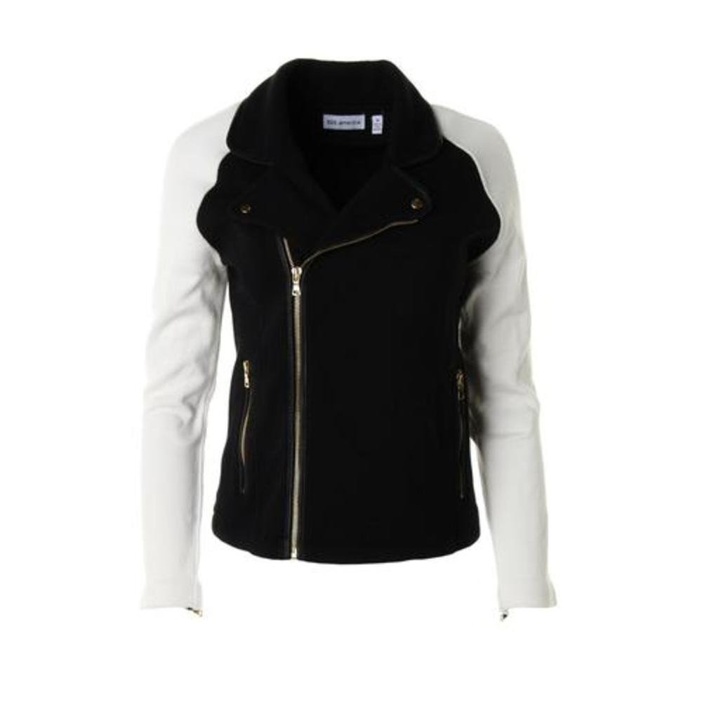 525 America Women's Color Block Moto Zip Jacket - Stylish Casual Outerwear for Fall & Winter | Perfect for Daily Wear, Commuting and Outdoor Activities
