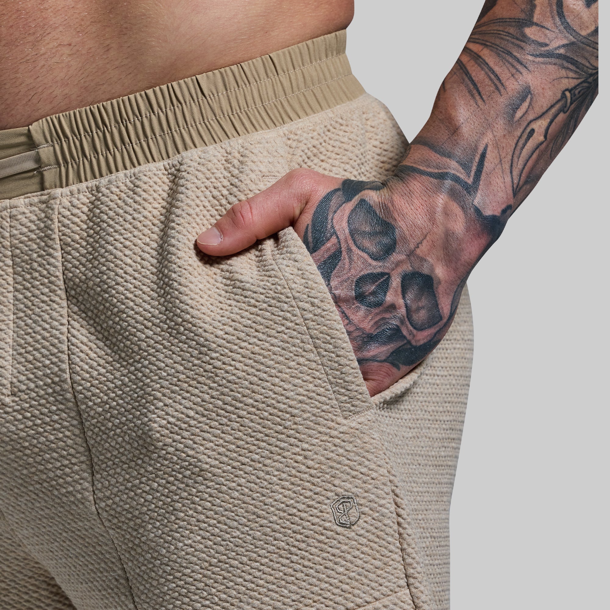 Men's Lightweight Cloud Shorts in Almond - Comfortable & Breathable for Running, Gym, and Casual Wear