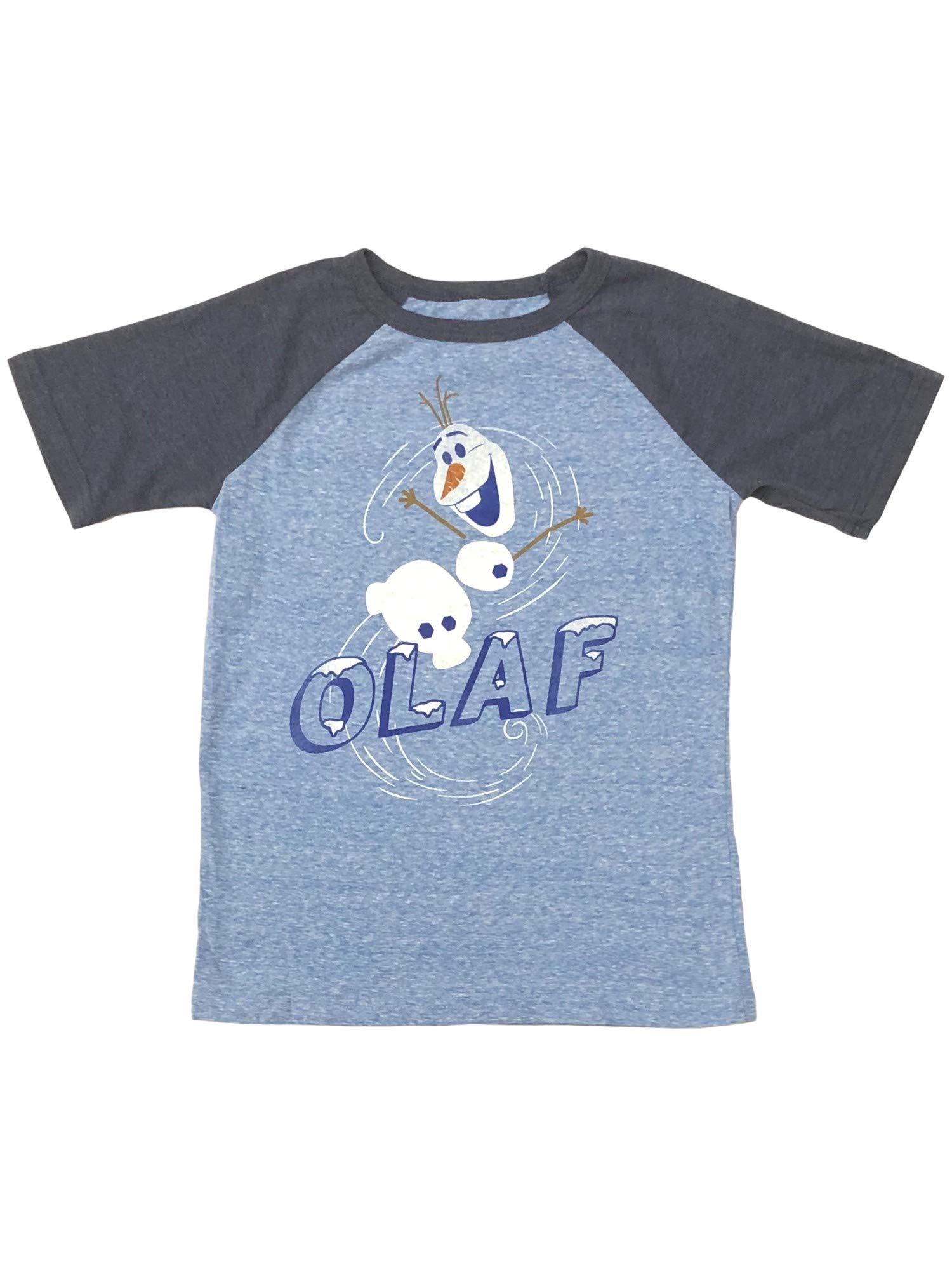 Disney Frozen Olaf Snowman Boys Blue T-Shirt - Soft Cotton Tee for Kids, Birthday Gifts & Winter Playdates